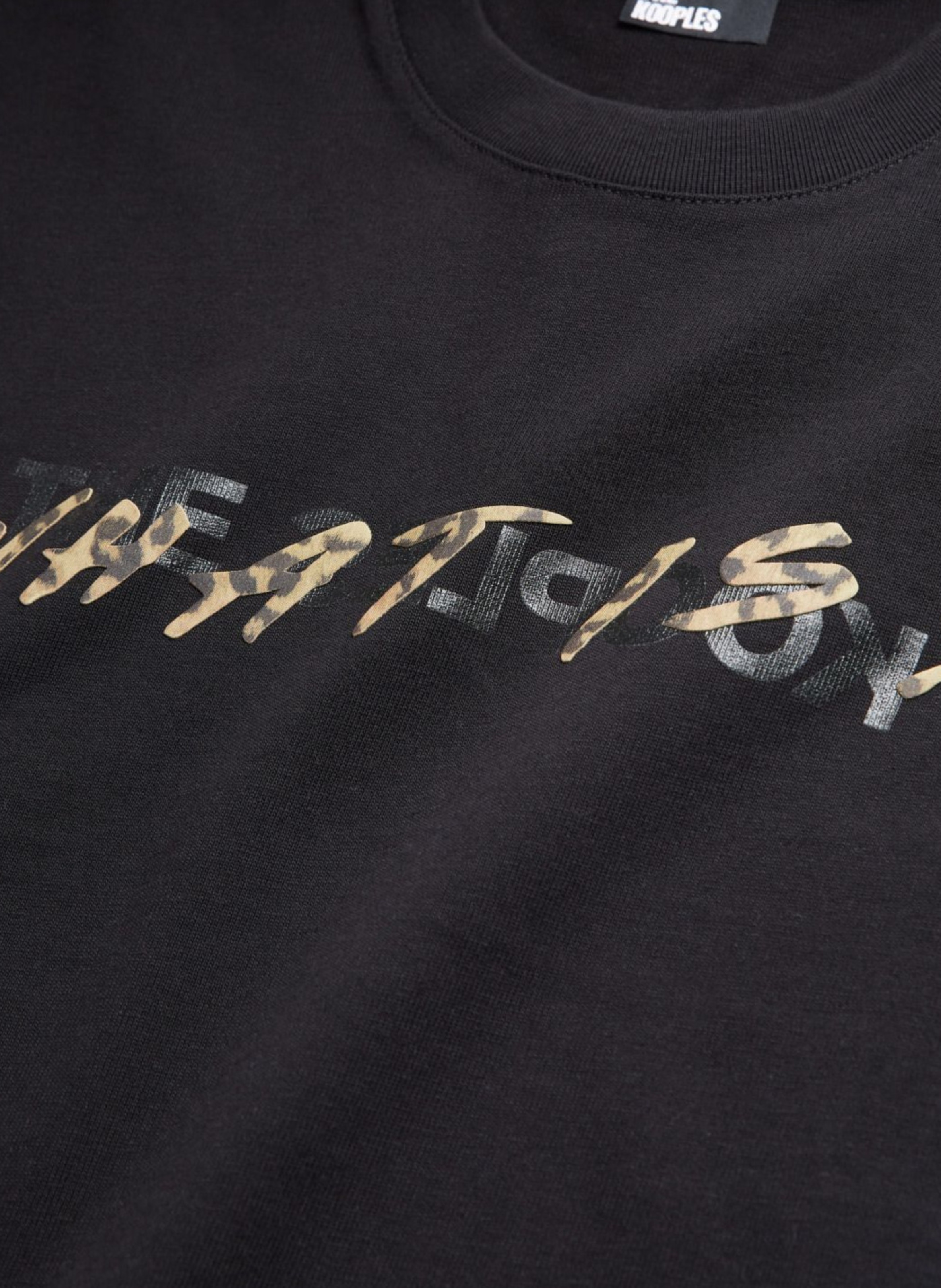 T-shirt logo en coton What Is THE KOOPLES Noir