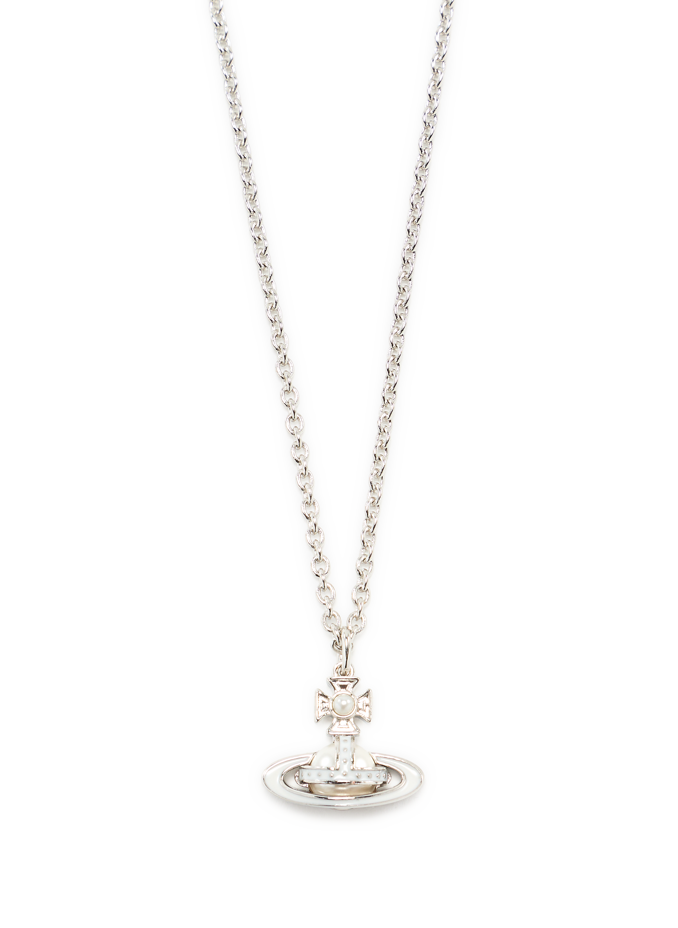 Collier à pendentif Simonetta Bas Relief VIVIENNE WESTWOOD Blanc