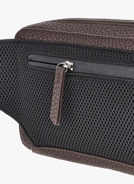 Grained waist bag | Brown by GUESS Grained waist bag Brown