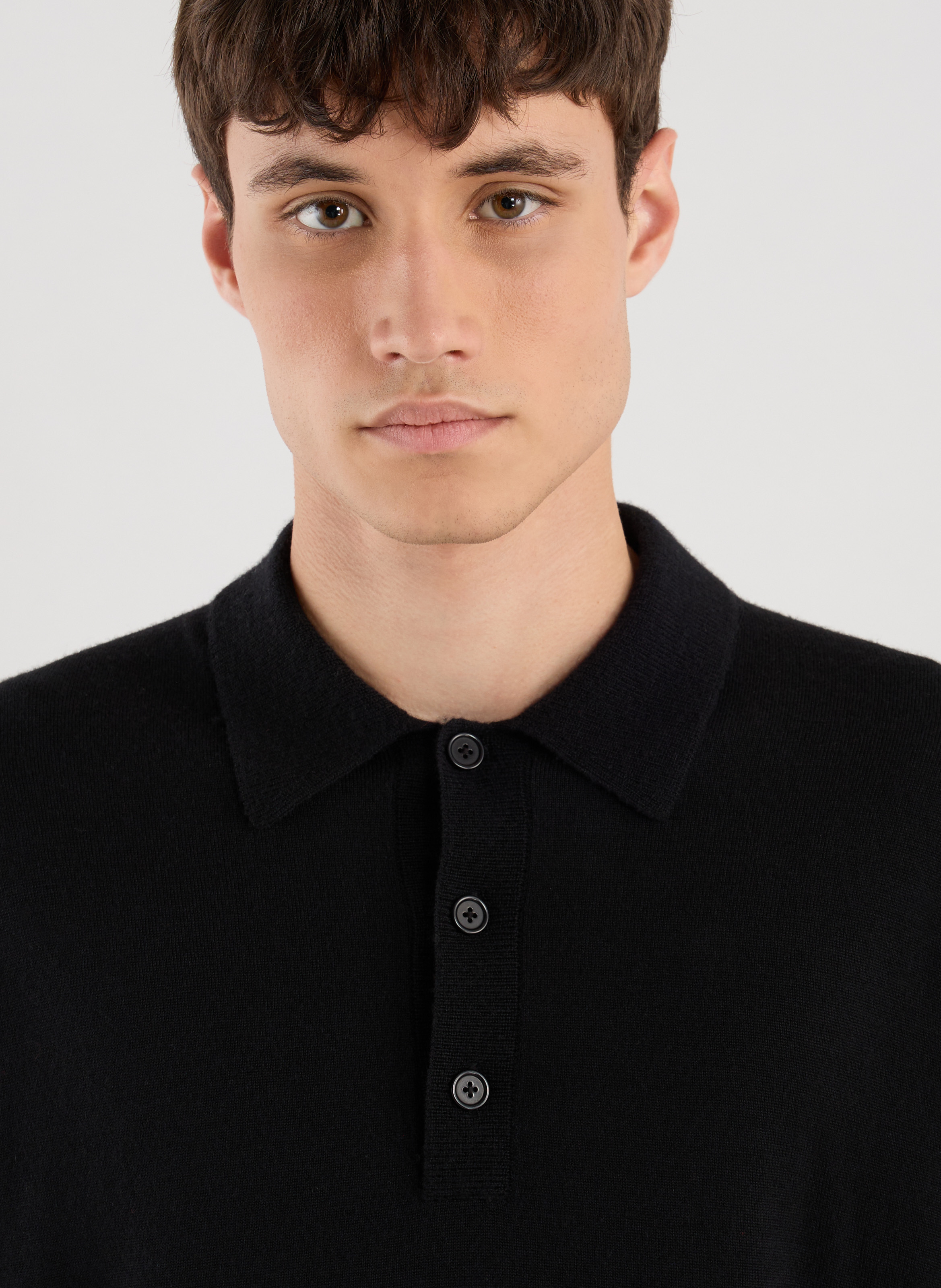  Round-neck wool jumper SAISON 1865 Black