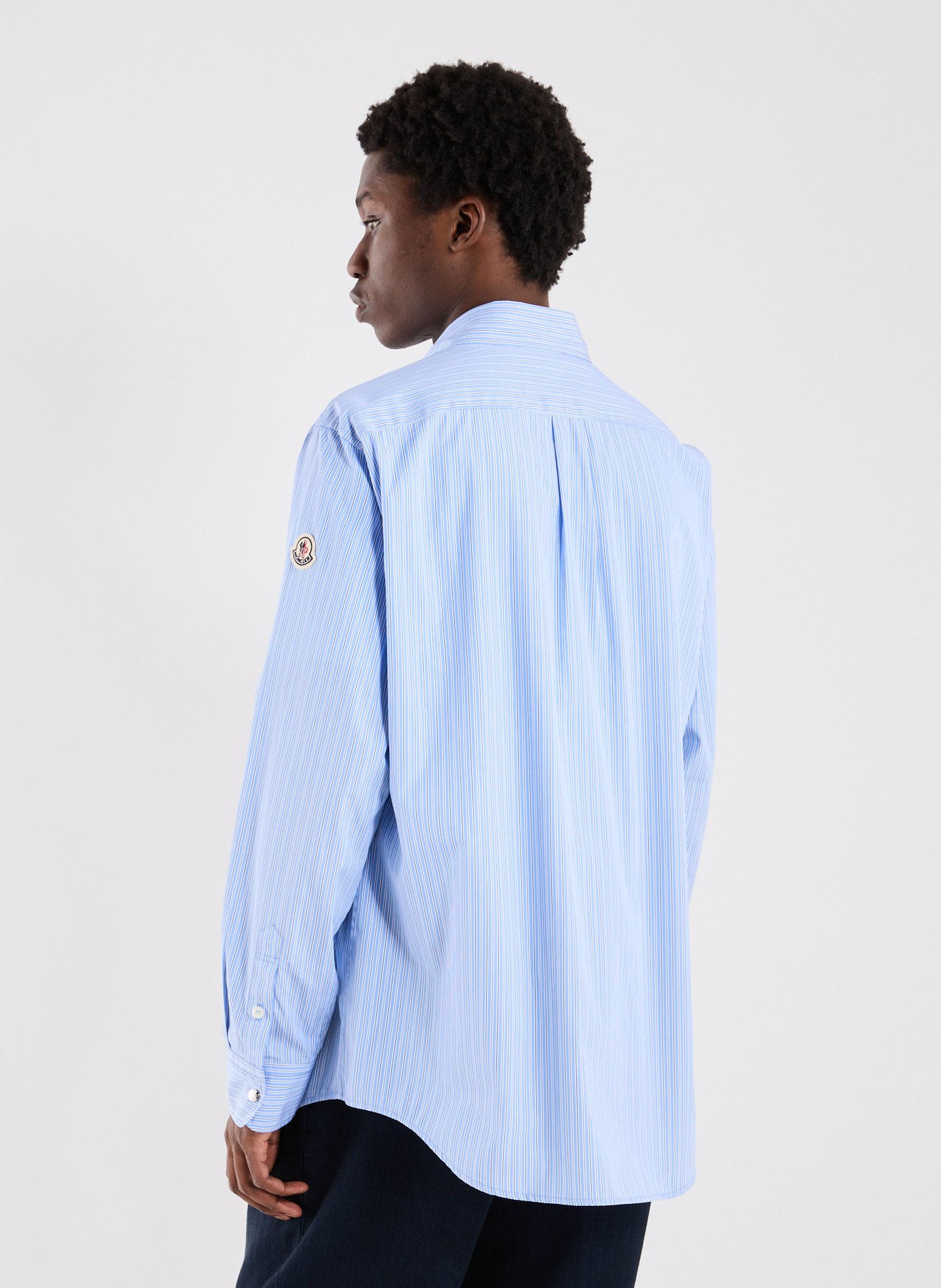 Linen shirt MONCLER Blue
