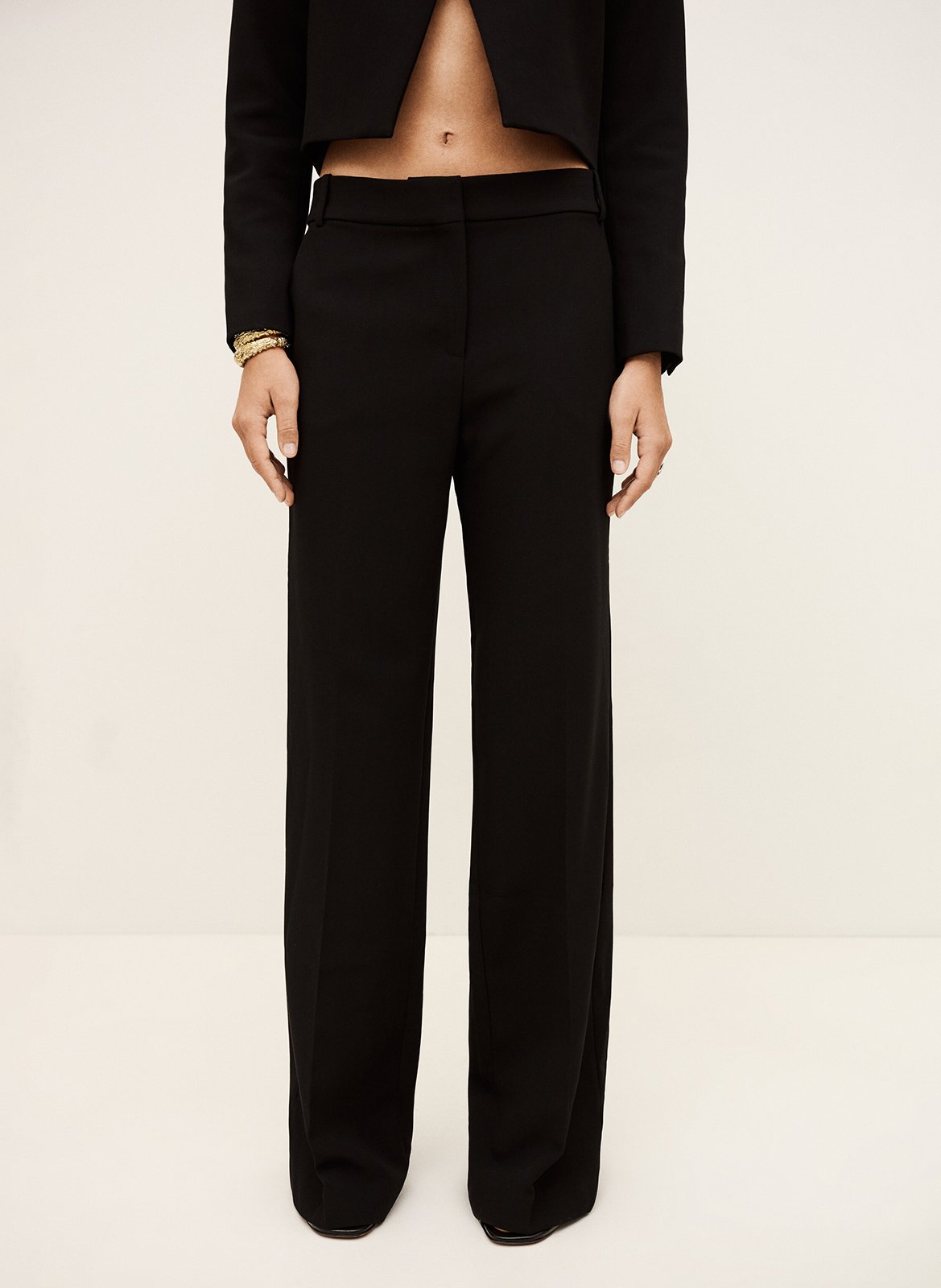 Flared high-waisted pants chaza BA&SH Black