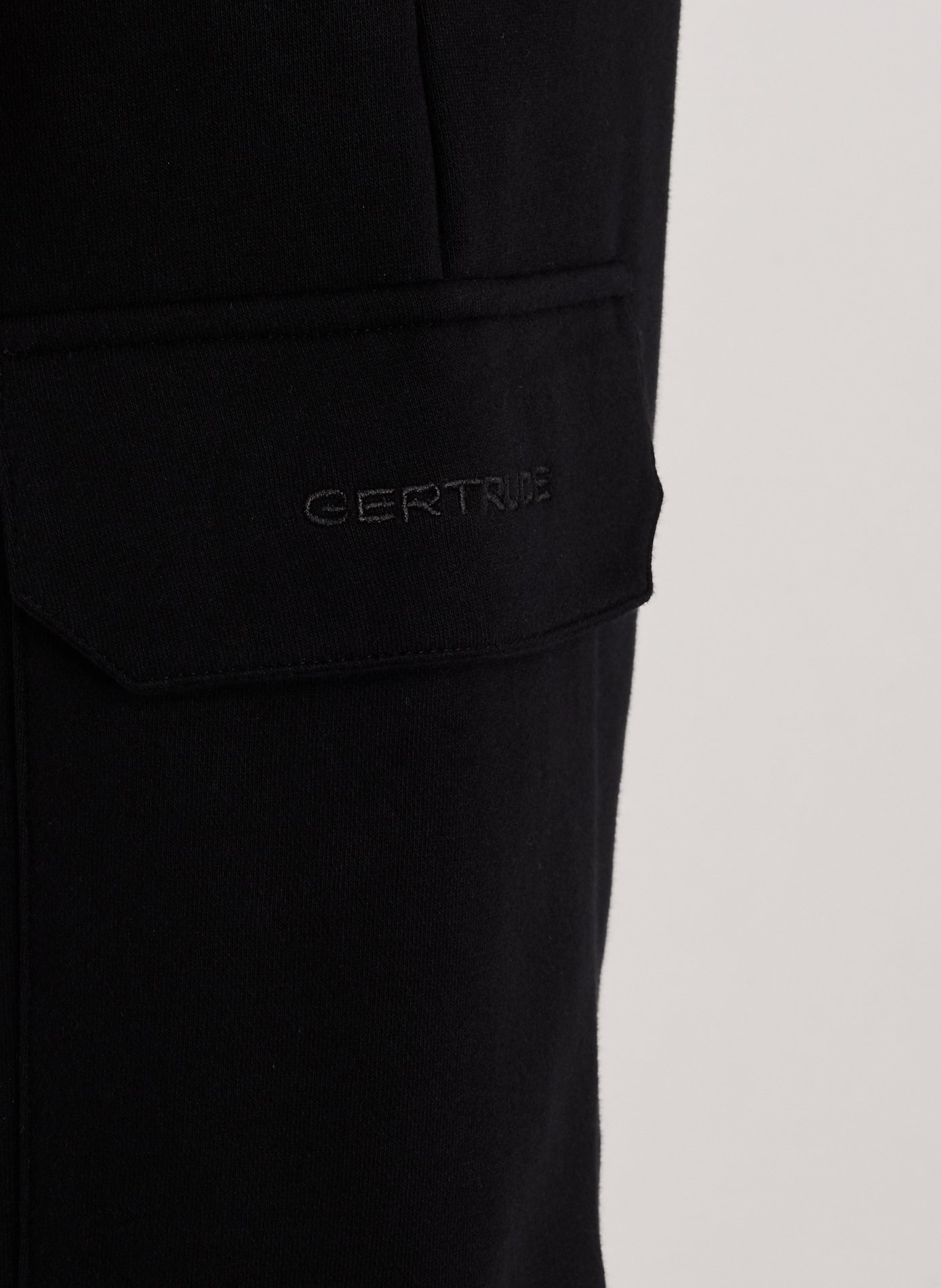 Pantalon de survêtement en coton mélangé GERTRUDE ET GASTON Noir