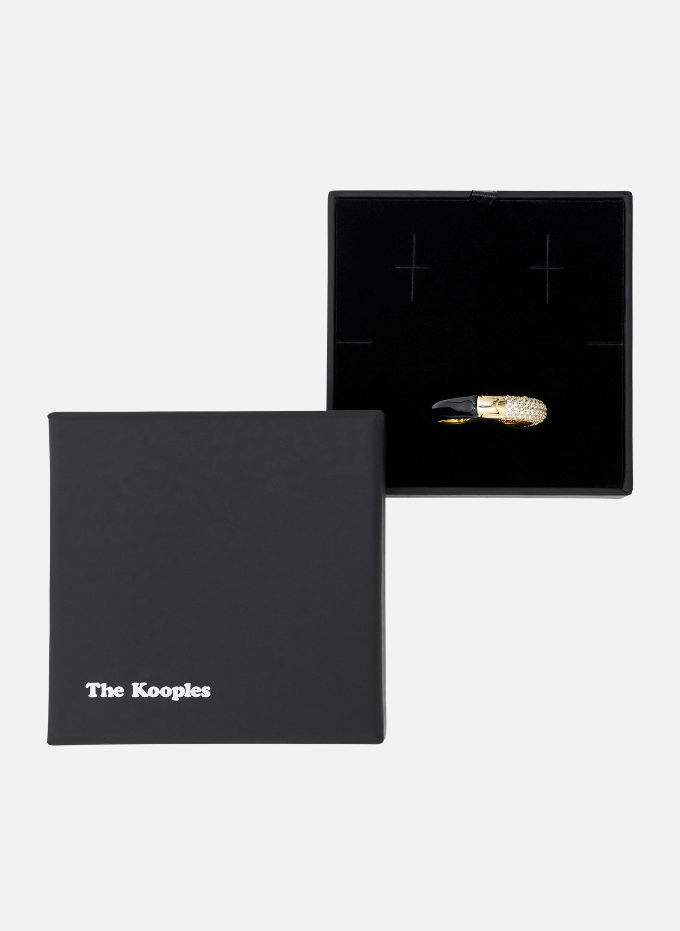 Ear cuff avec strass THE KOOPLES Jaune