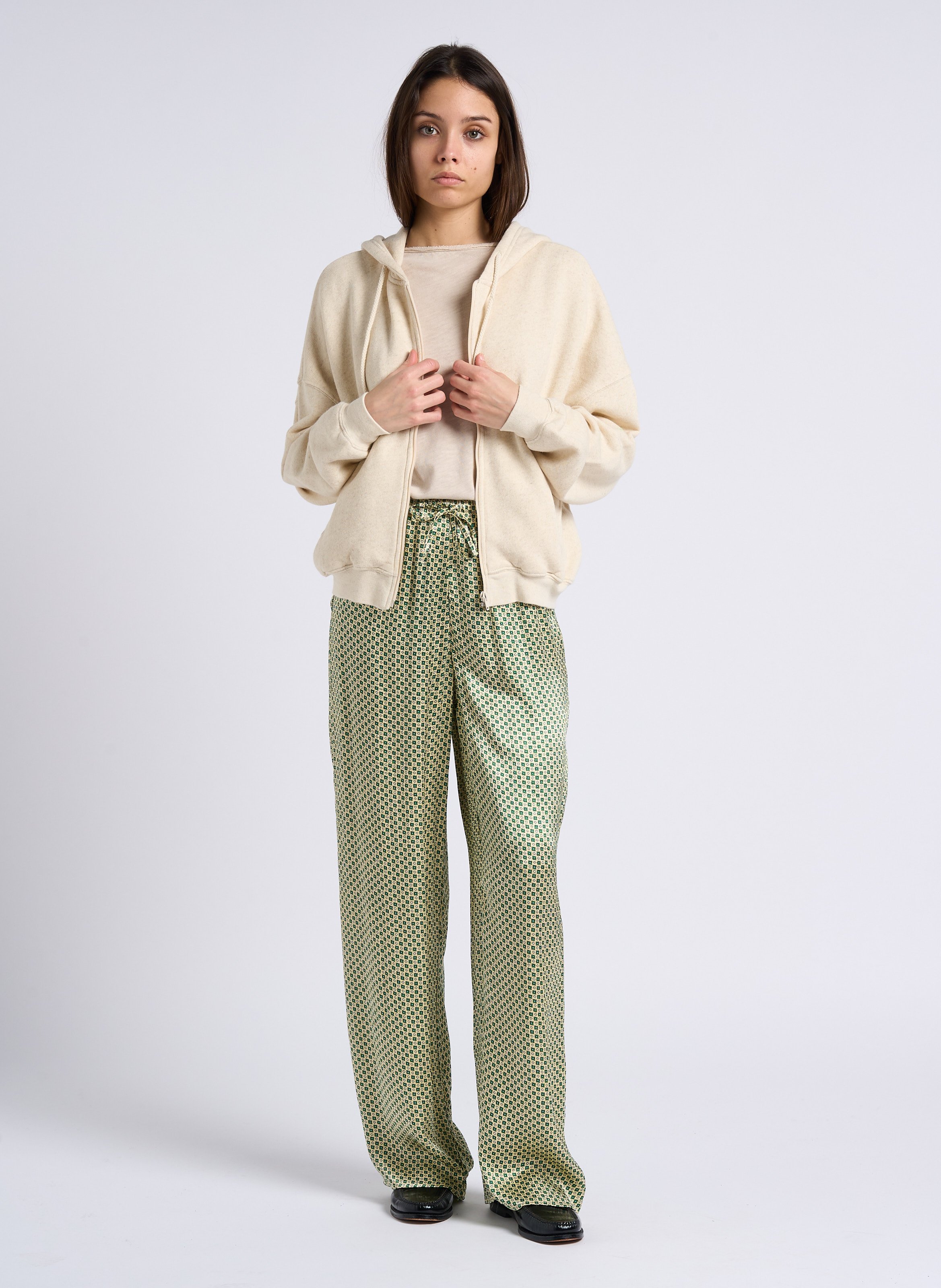 Tee-shirt à col bateau en coton sonoma AMERICAN VINTAGE Beige