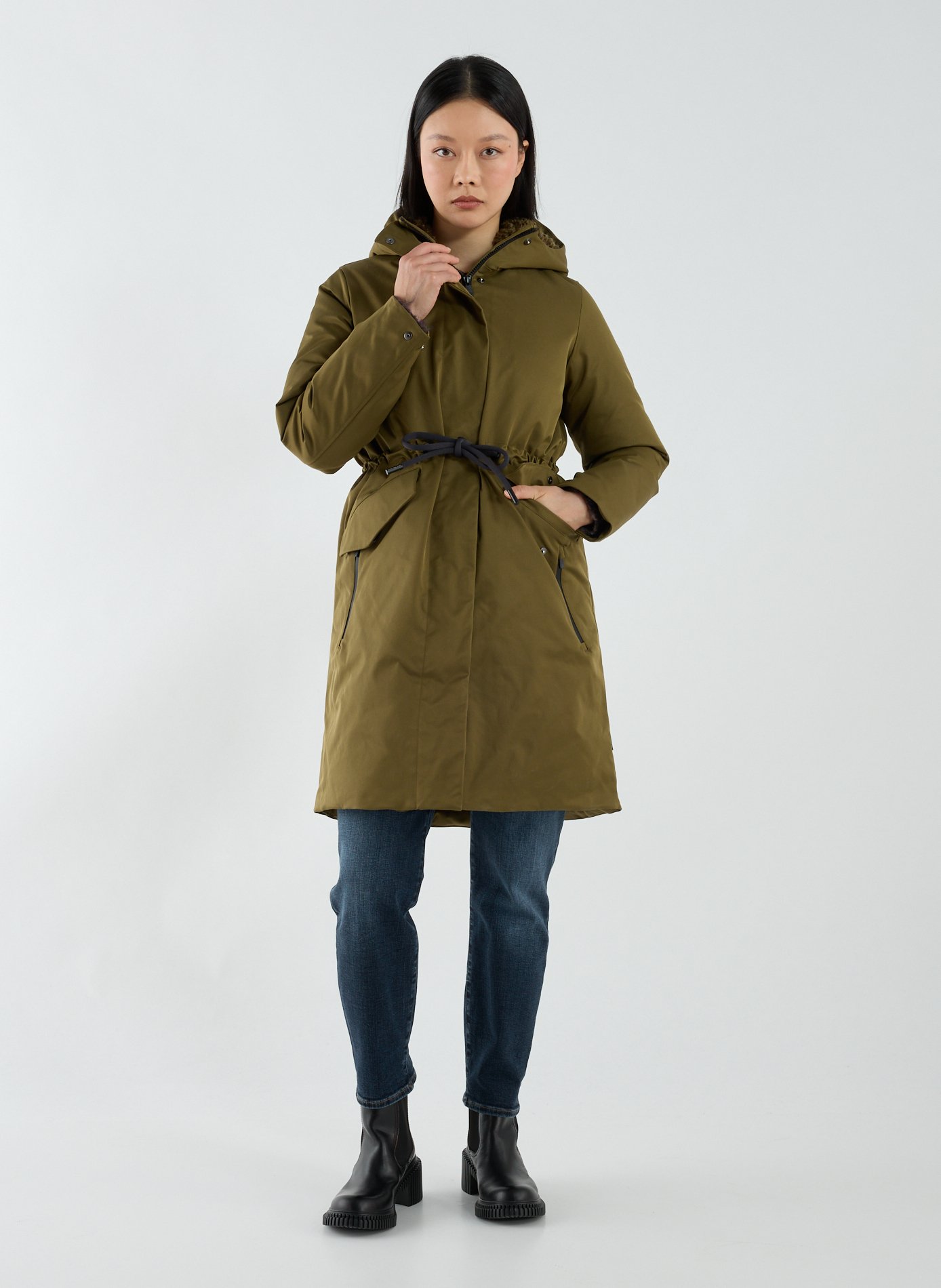 Hooded jacket SAVE THE DUCK Green