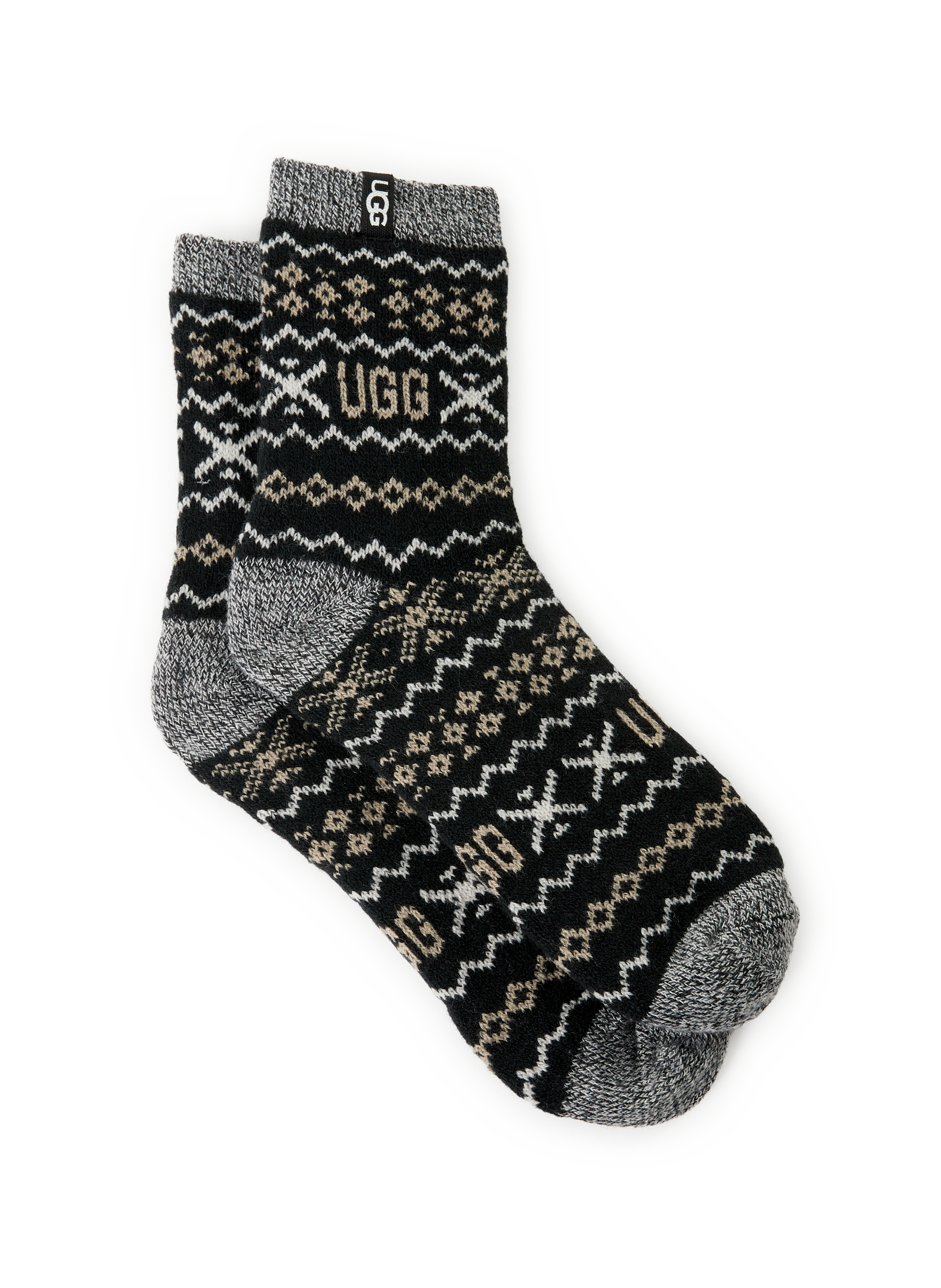 UGG Mid-high double-layered socks Black
