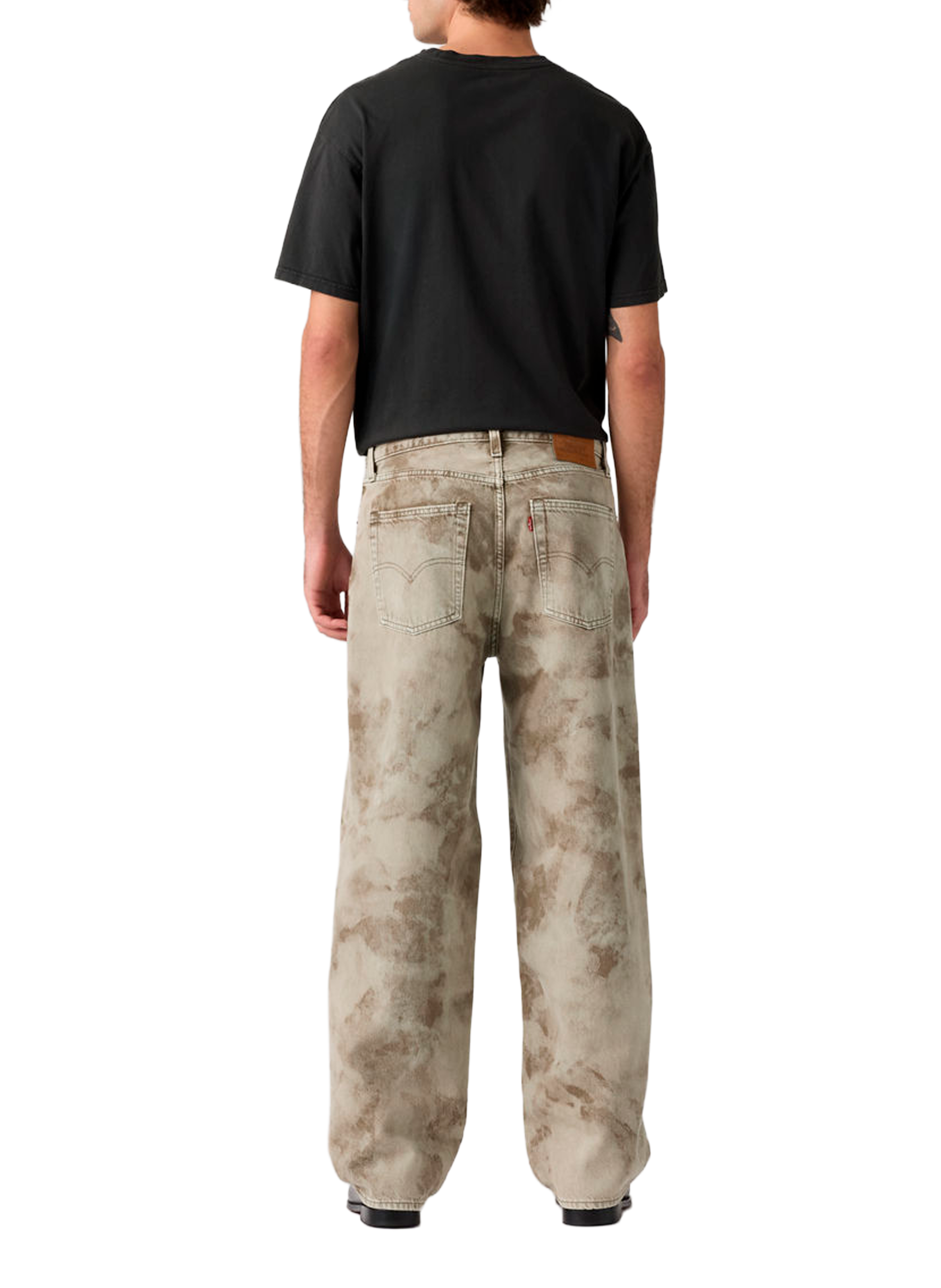 Jean large 578 imprimé en coton LEVI'S Marron