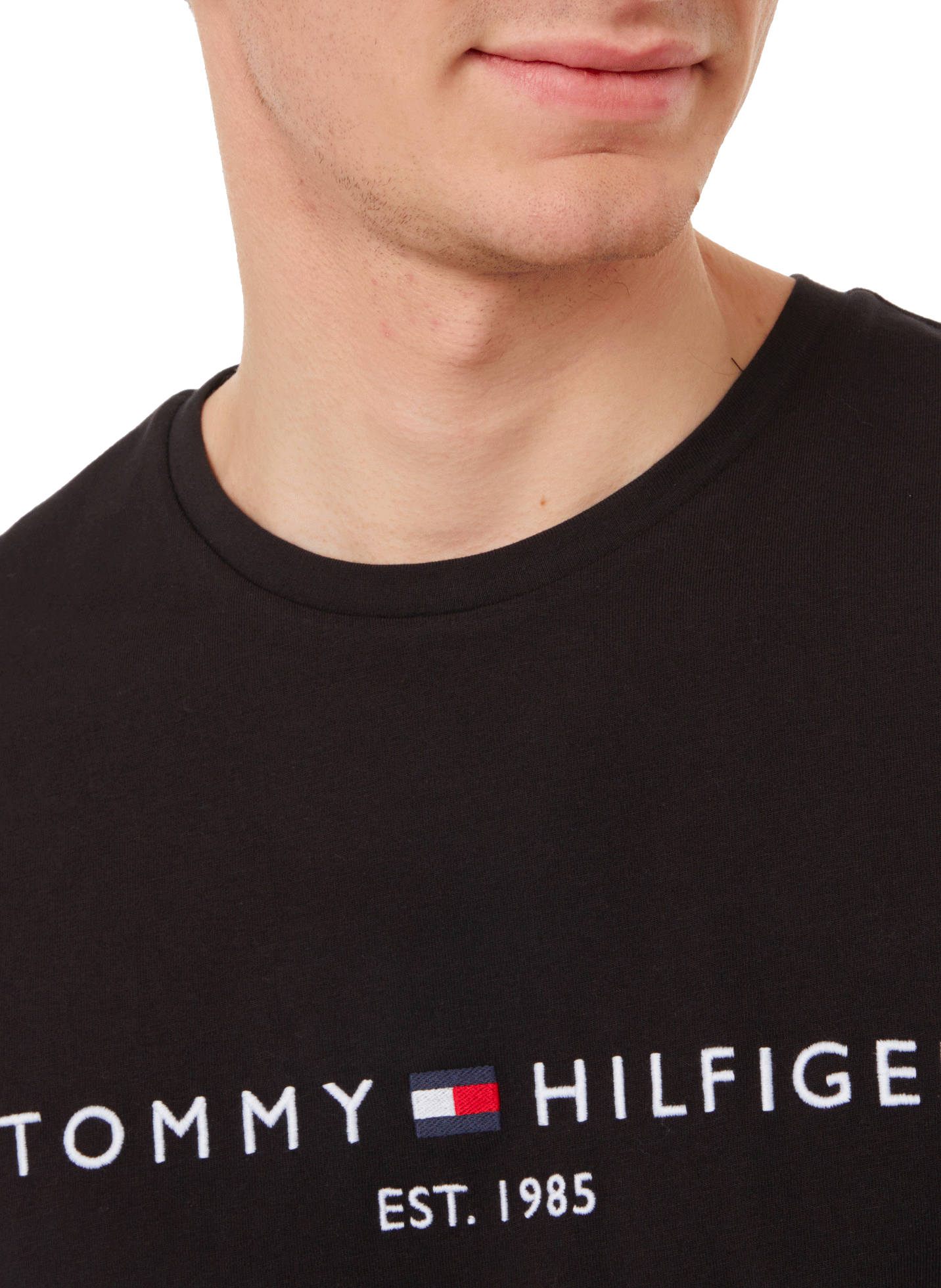 Cotton T-shirt TOMMY HILFIGER Black