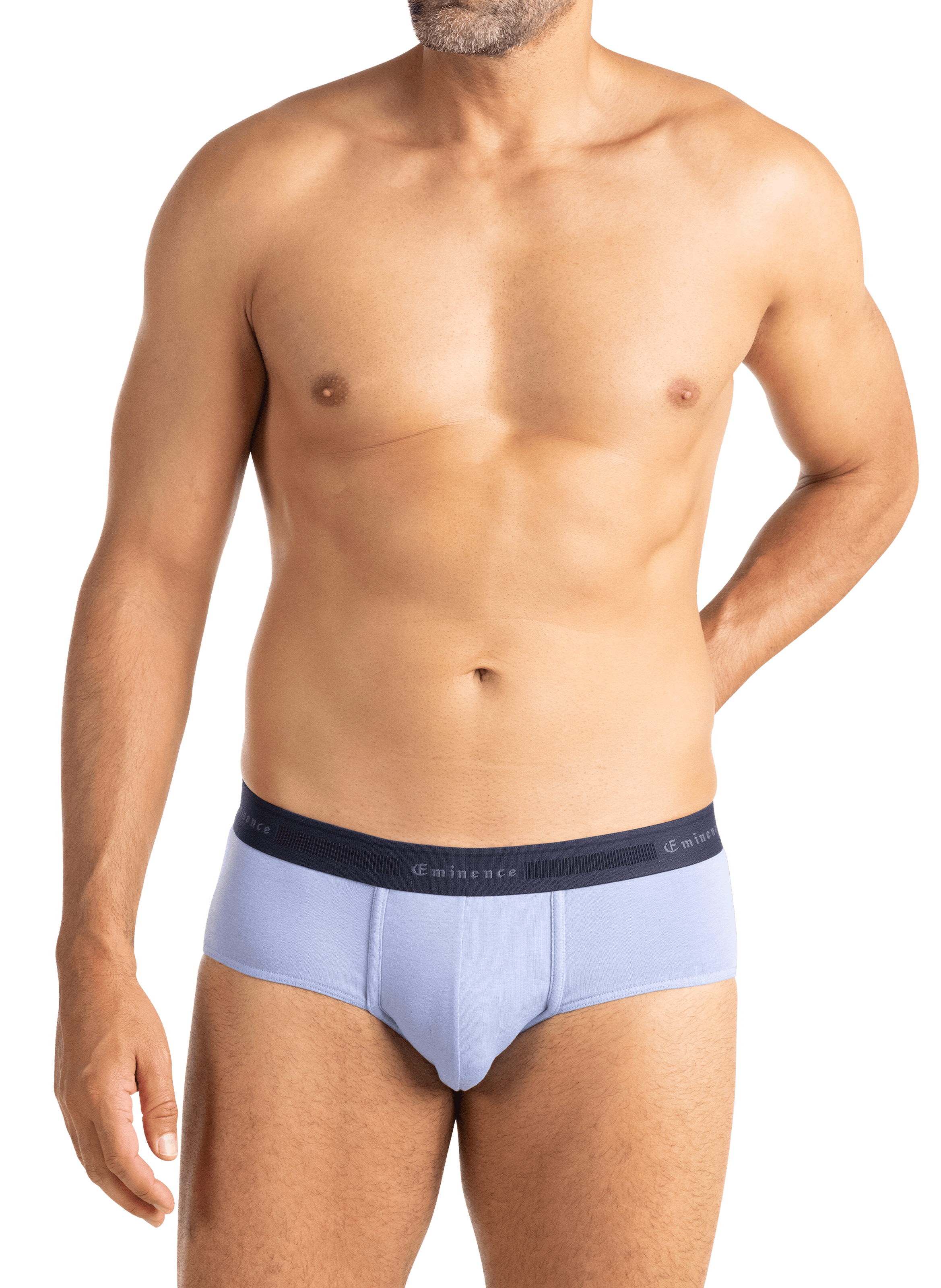 Lot de 3 slips unis en coton mélangé EMINENCE Multicolore