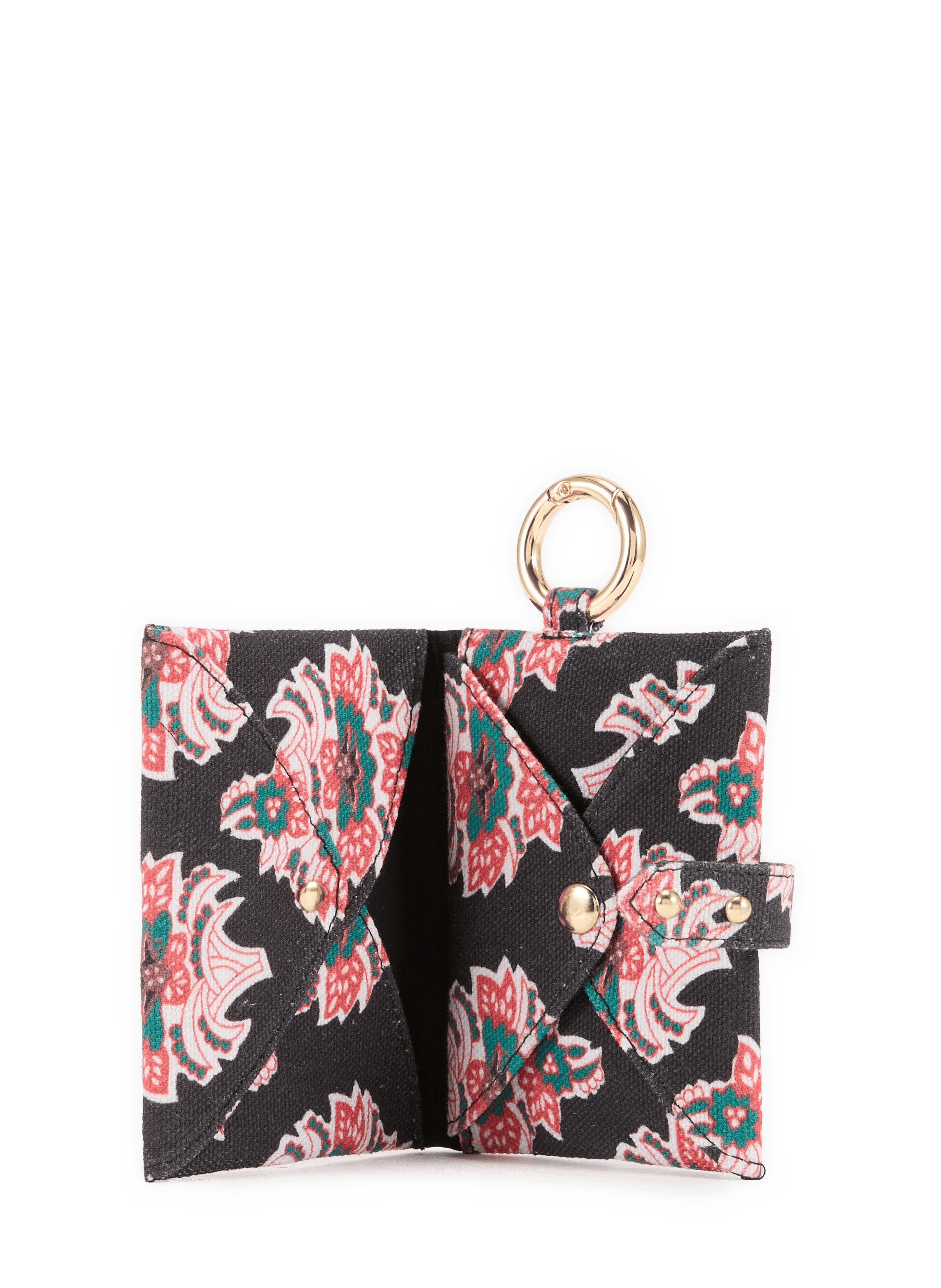 Emile printed cotton card holder PETITE MENDIGOTE Multicolour