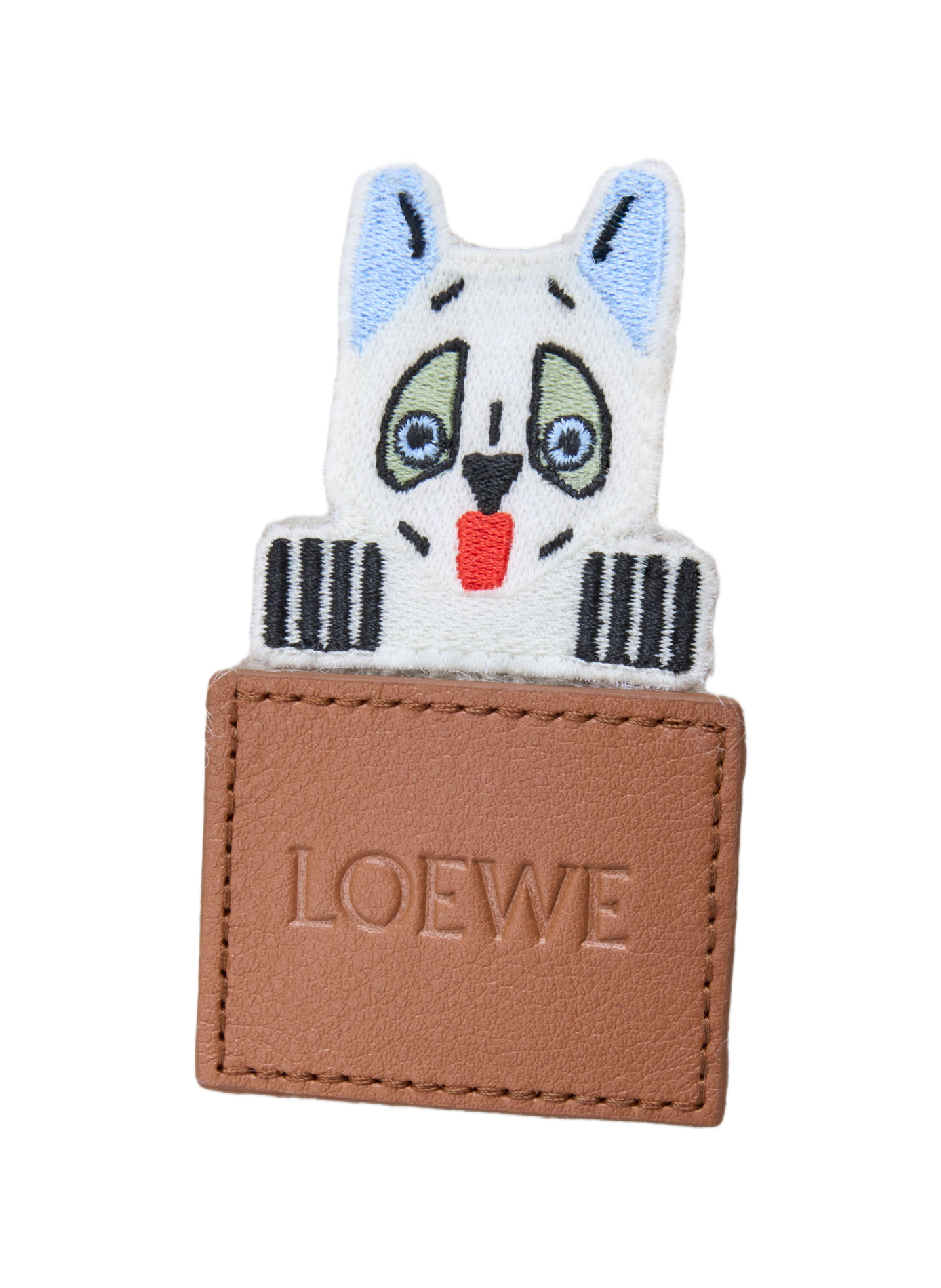 LOEWE x Louis Wain - Écharpe en mohair et laine mélangés LOEWE Blanc