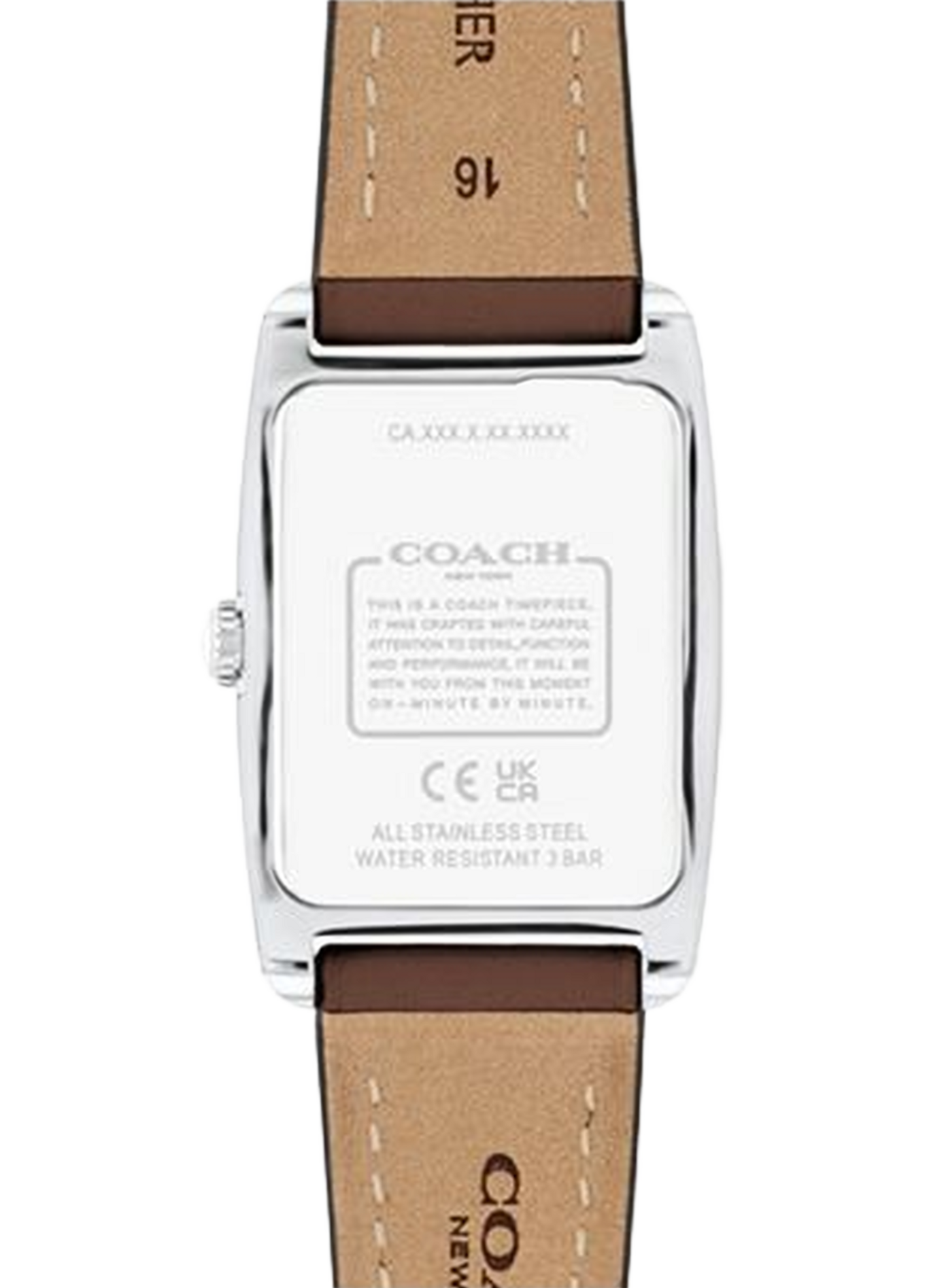 Montre quartz Reese en cuir COACH MONTRES Marron