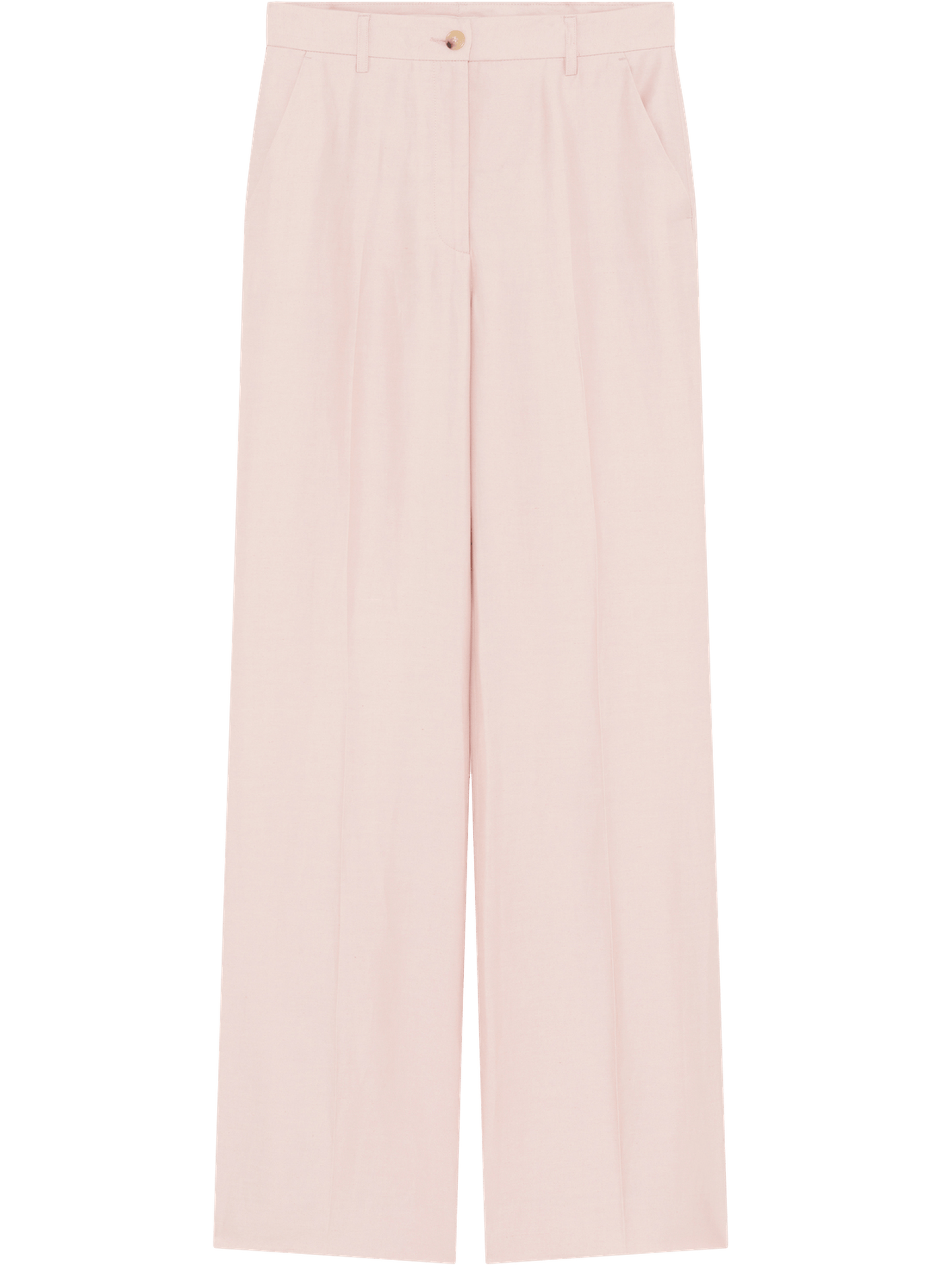 Pantalon large en lin mélangé - betty PABLO Rose