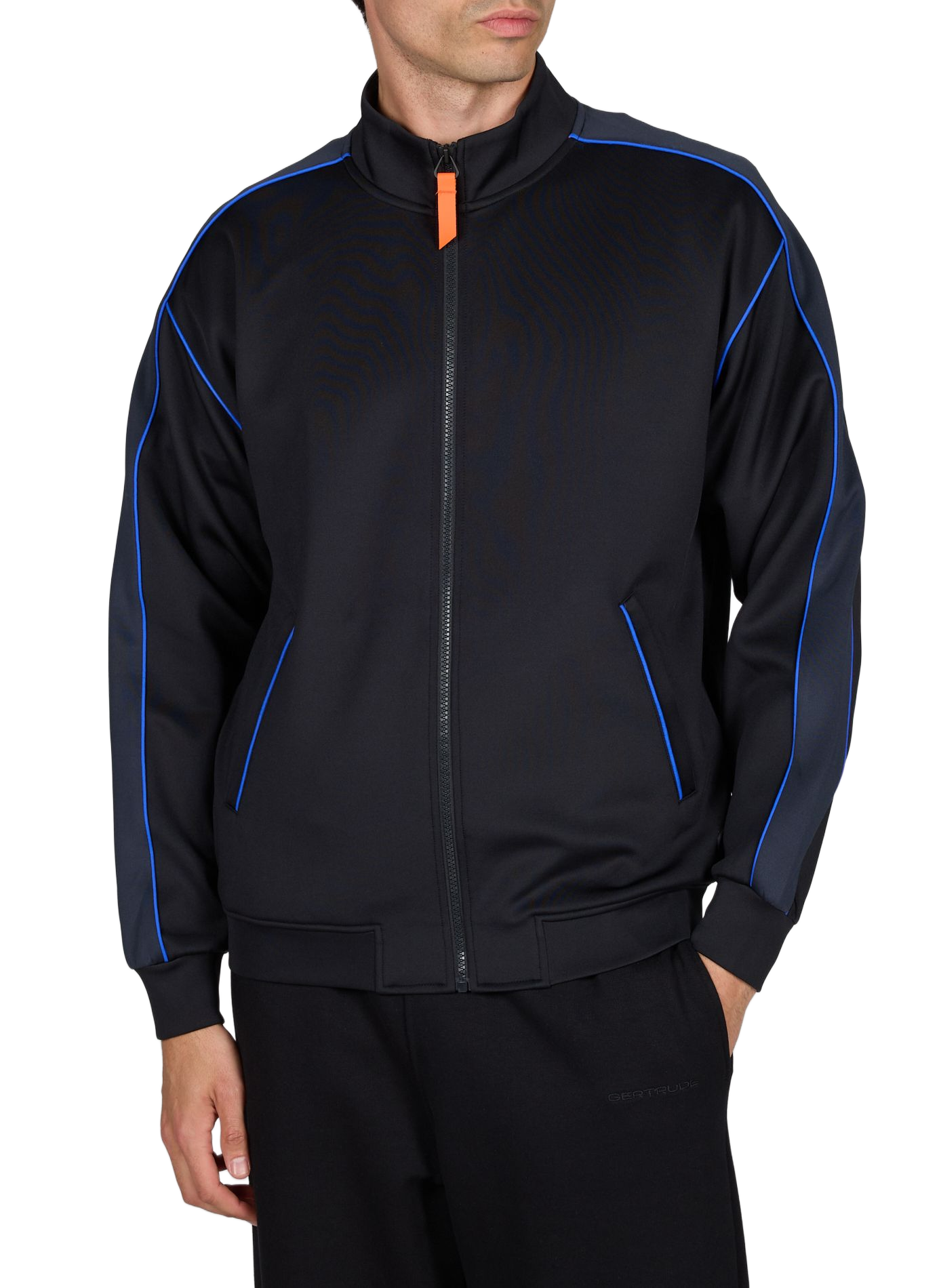 Veste zip à col montant GERTRUDE ET GASTON Noir