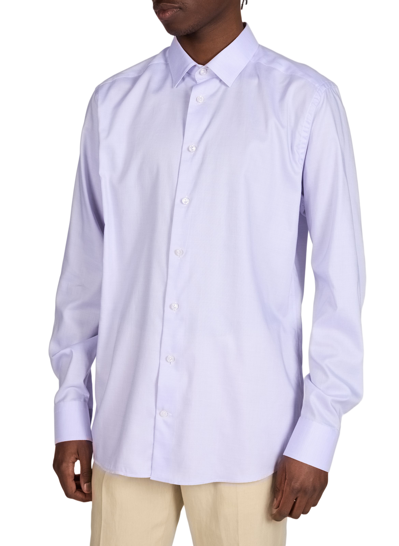 Long-sleeve cotton Shirt ETON Purple