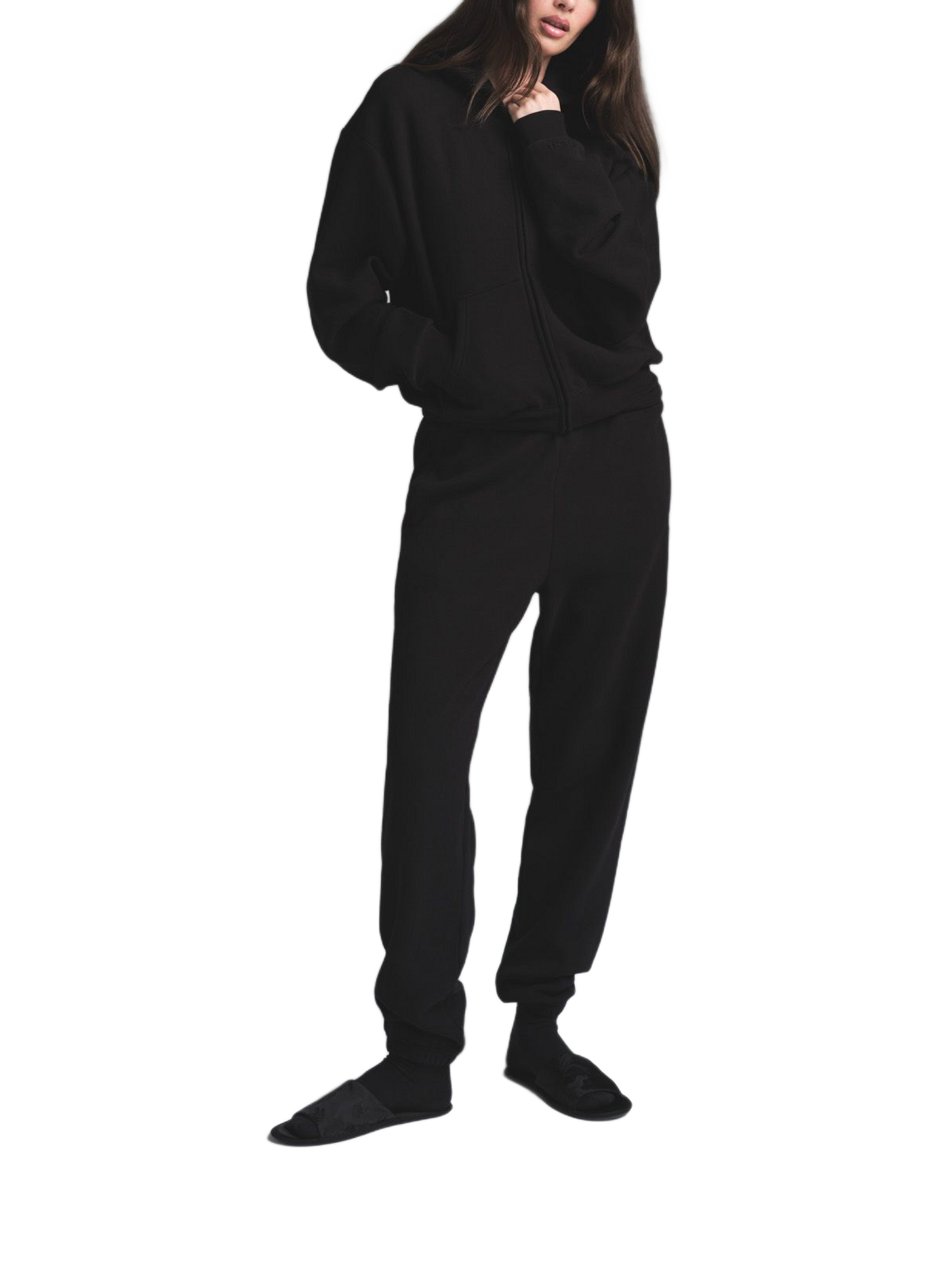 Cotton sweatshirt SKIMS Black