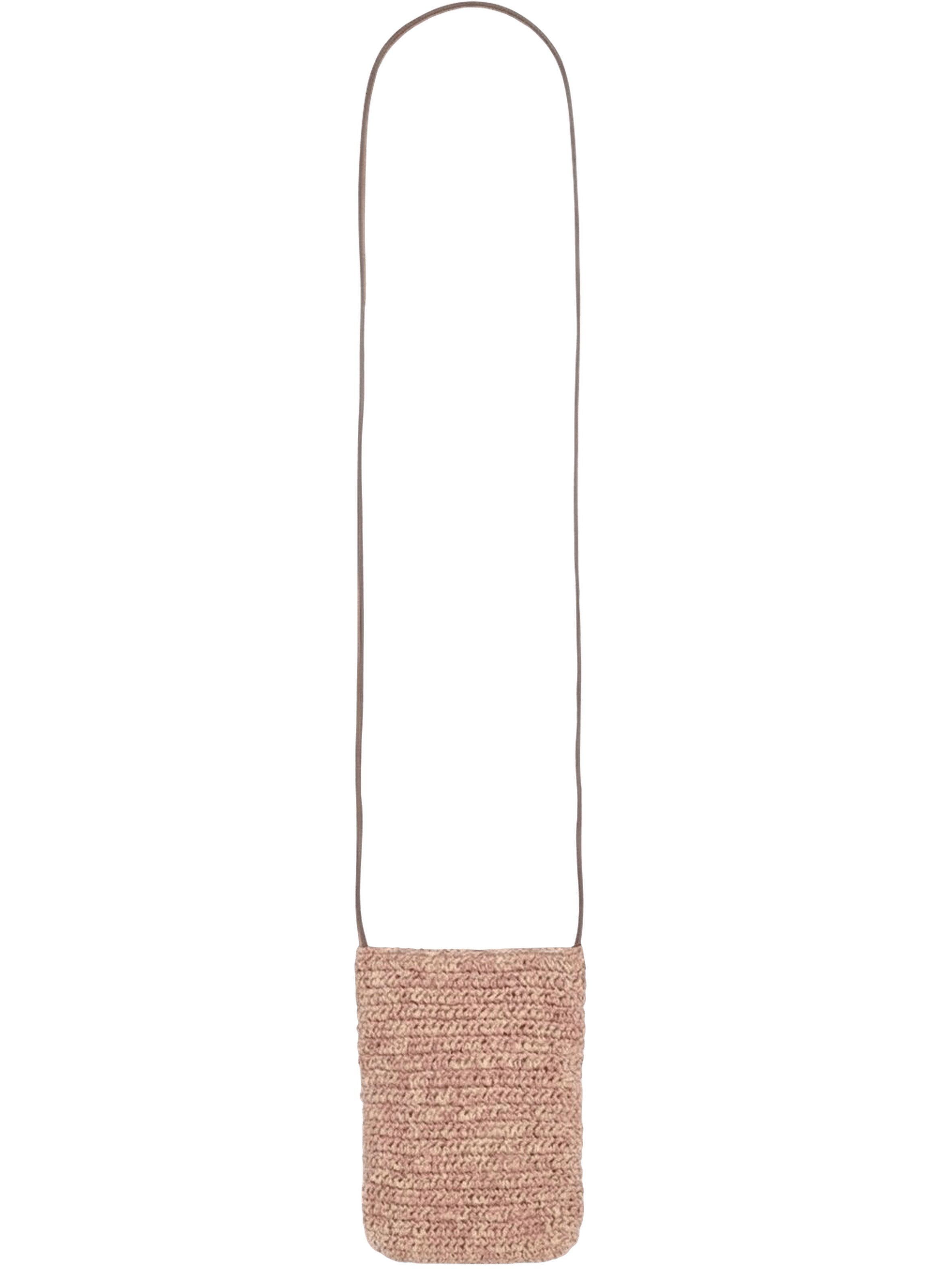 Porte téléphone en raphia et cuir - rosie GERARD DAREL Violet