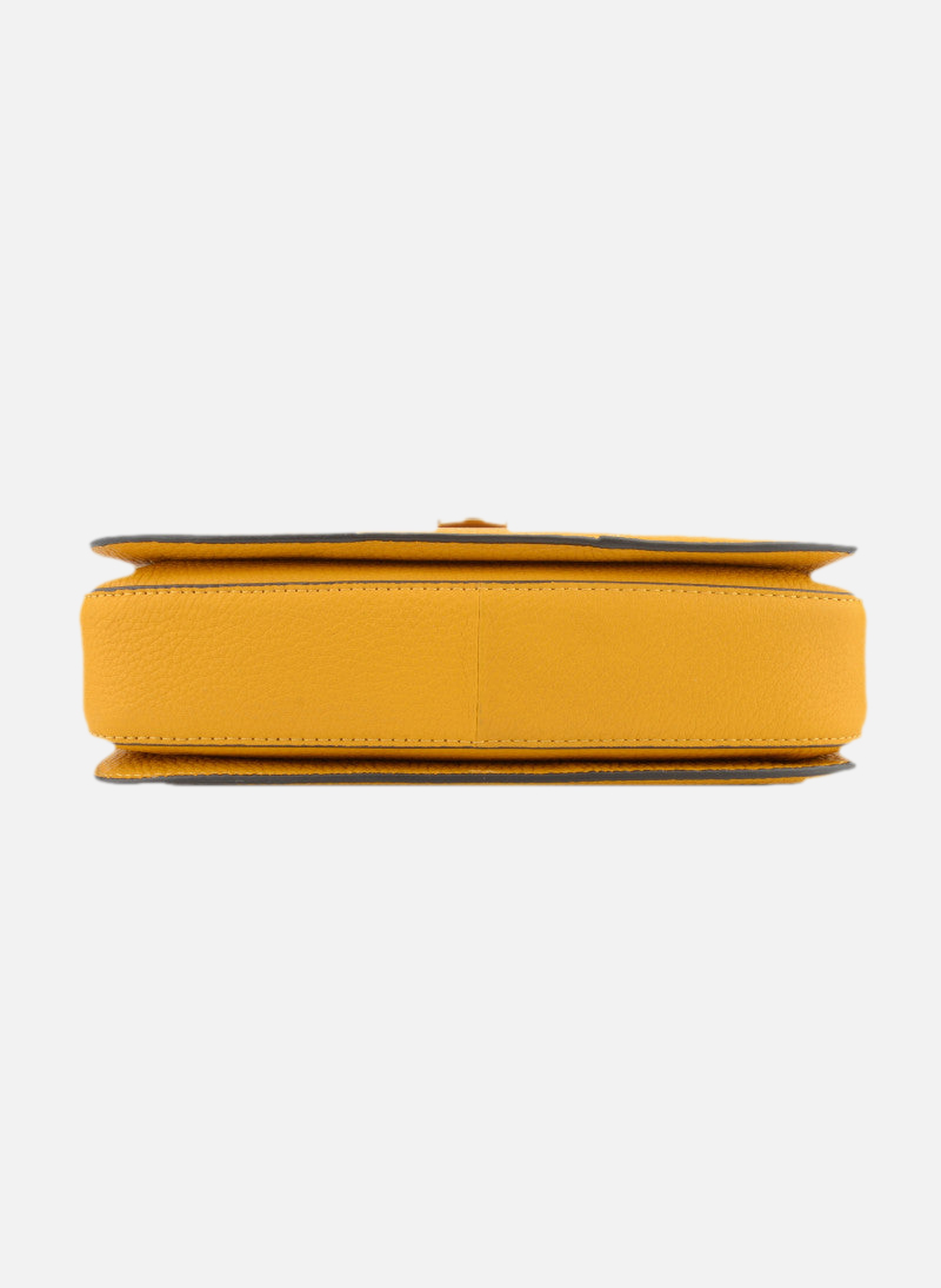 Auteuil | sac porté travers gm en cuir de vachette POURCHET Jaune