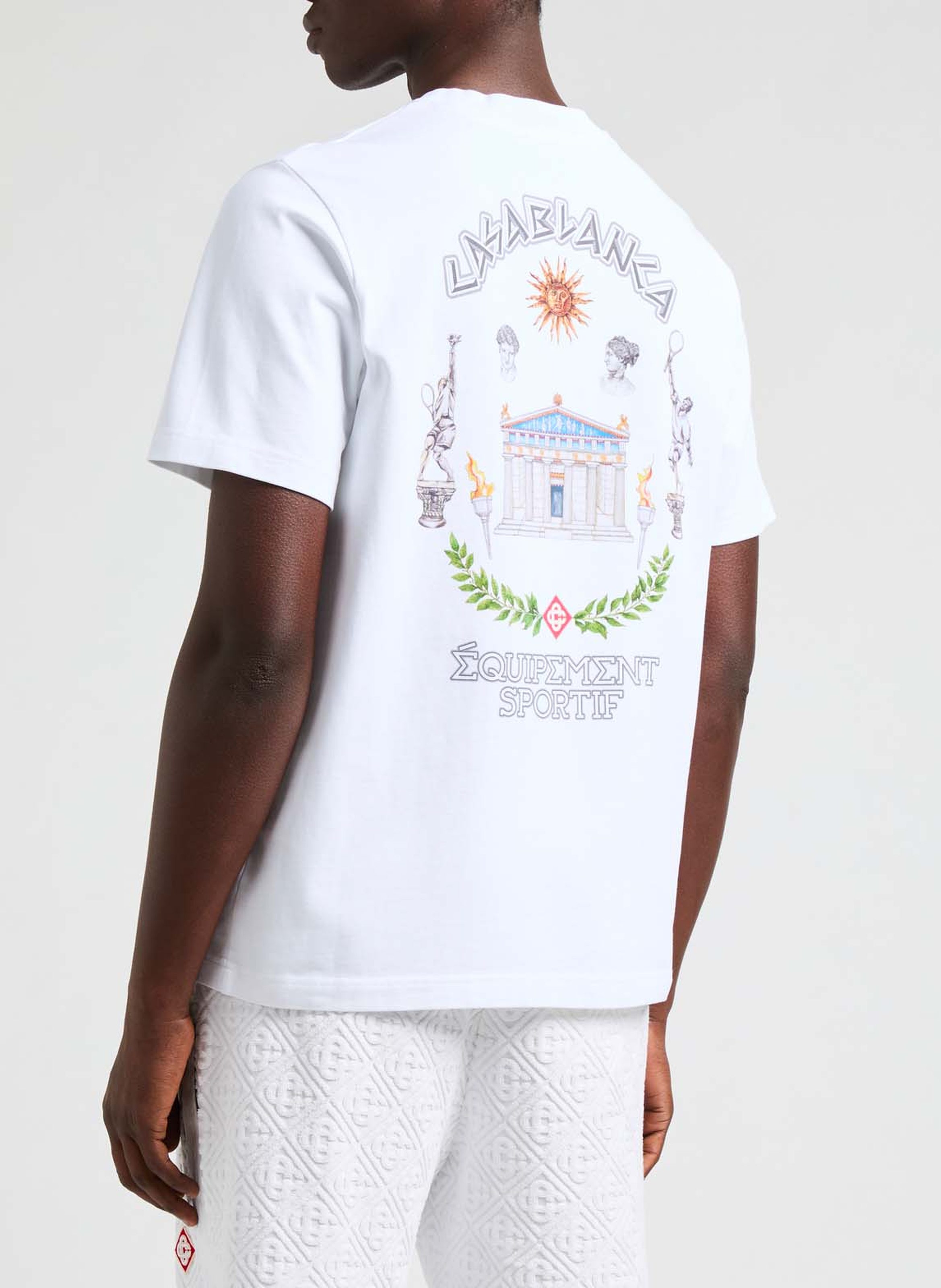 T-shirt Le temple du sport CASABLANCA PARIS Blanc
