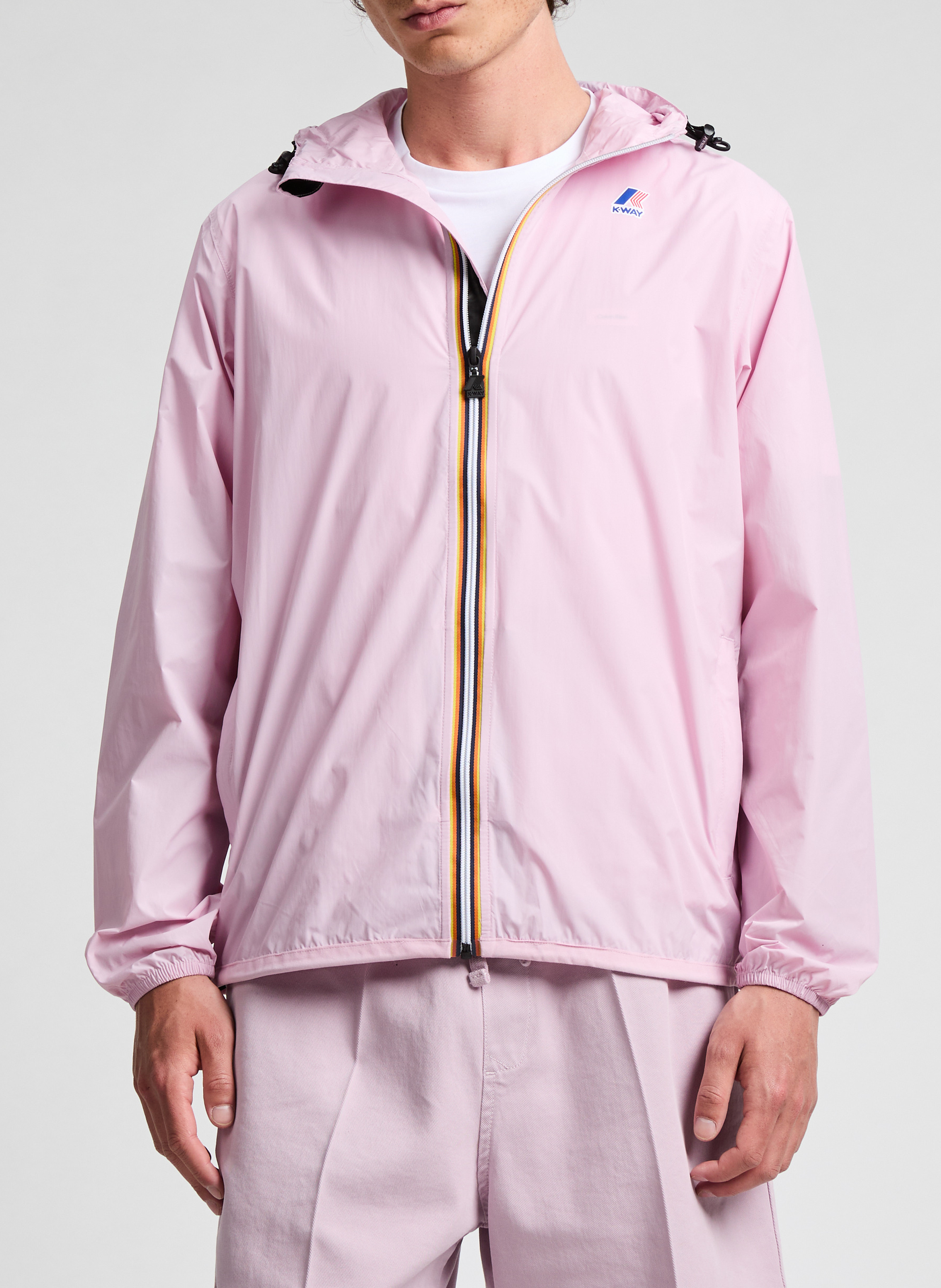 Blouson Le vrai Claude 4.0 à capuche | Rose K-WAY Homme