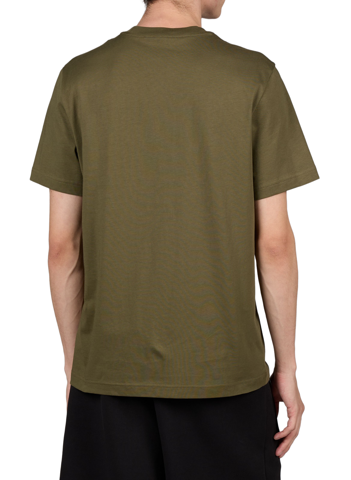 T-shirt met rechte pasvorm en logo van katoen MONCLER Groen