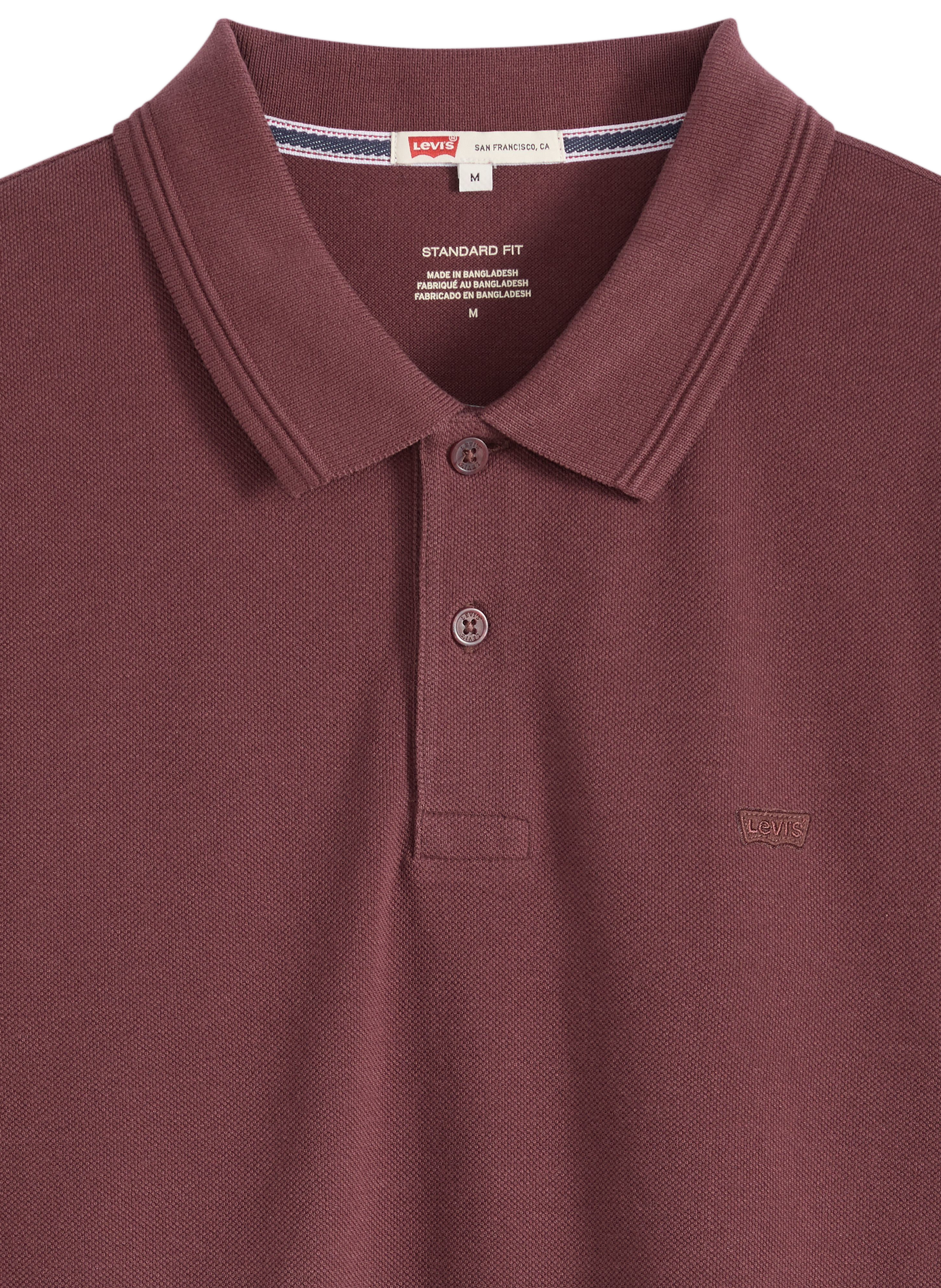 Straight cotton polo shirt LEVI'S Red