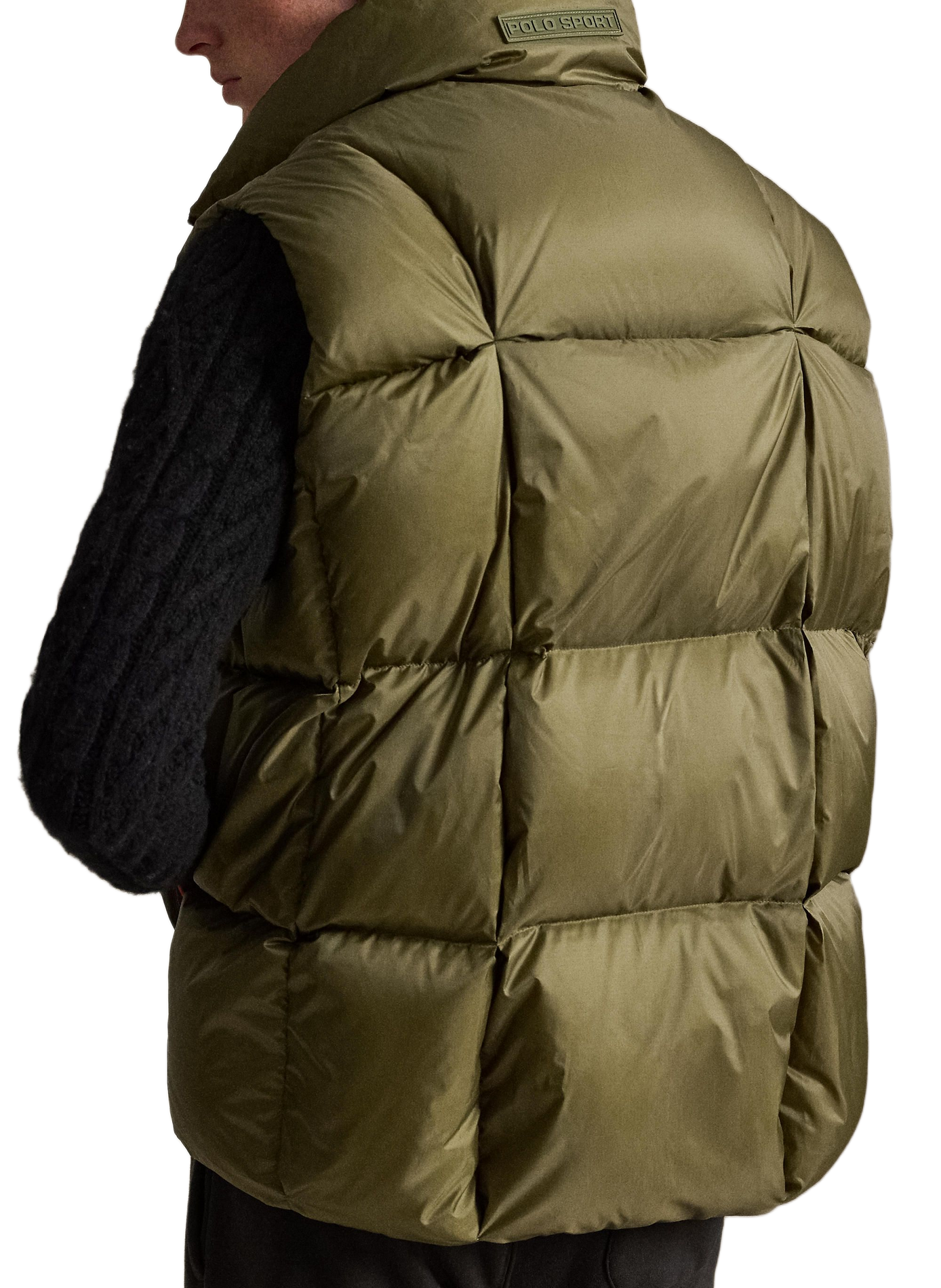 Veste droite col montant sans manches matelassé POLO RALPH LAUREN Green