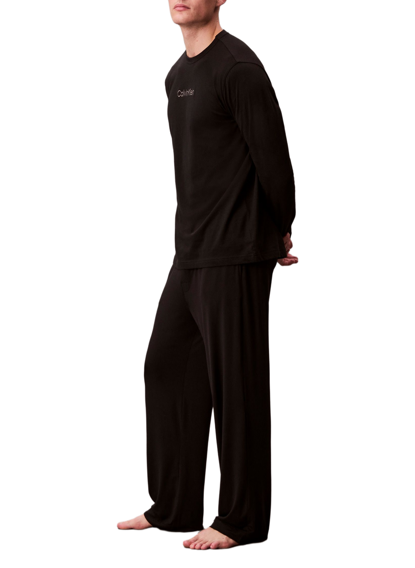 Pantalon de pyjama droit CALVIN KLEIN Black