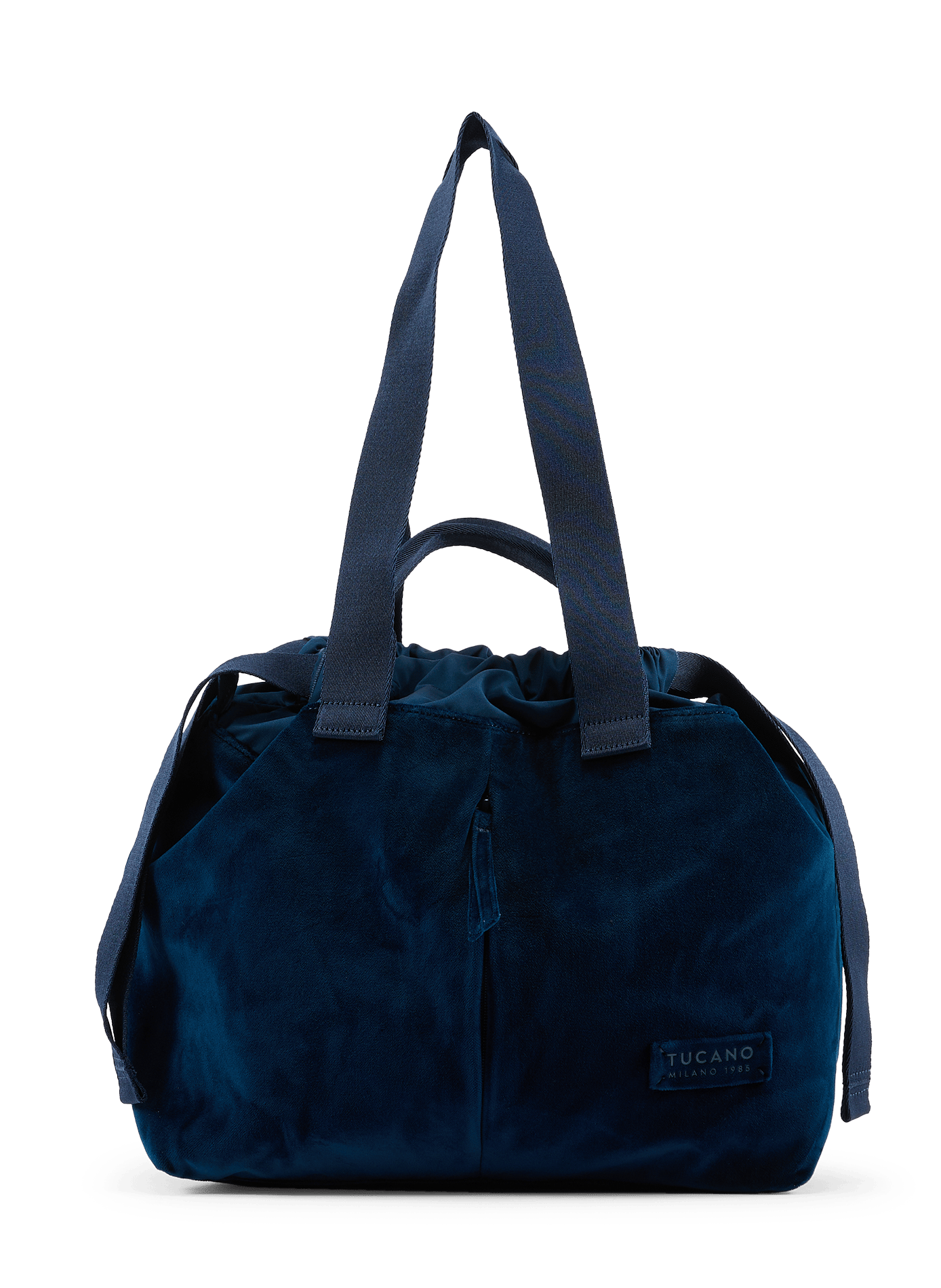 Tote bag en effet velours en coton TUCANO Blau