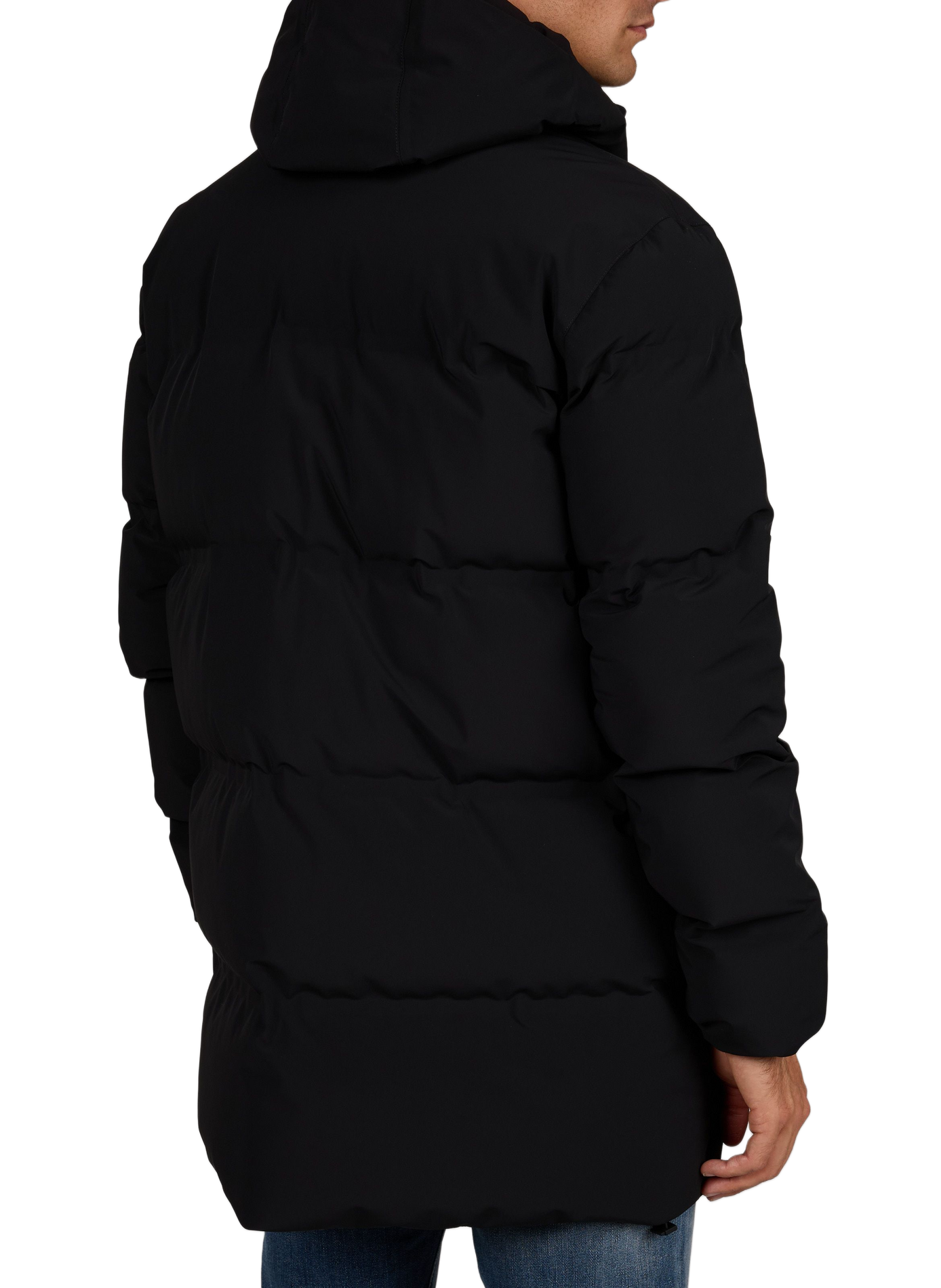 Quilted straight fit high neck puffer jacket HERNO Black