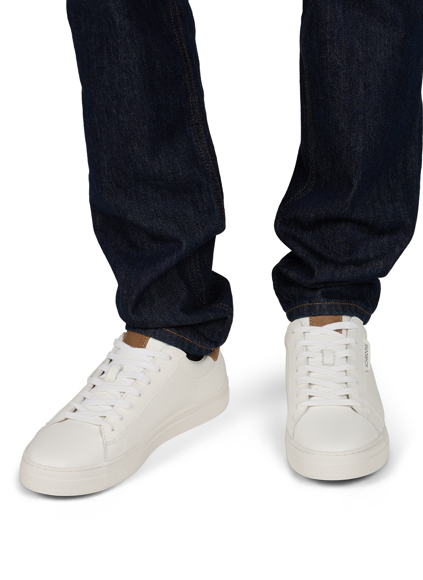 Sparkle leather sneakers SCHMOOVE White