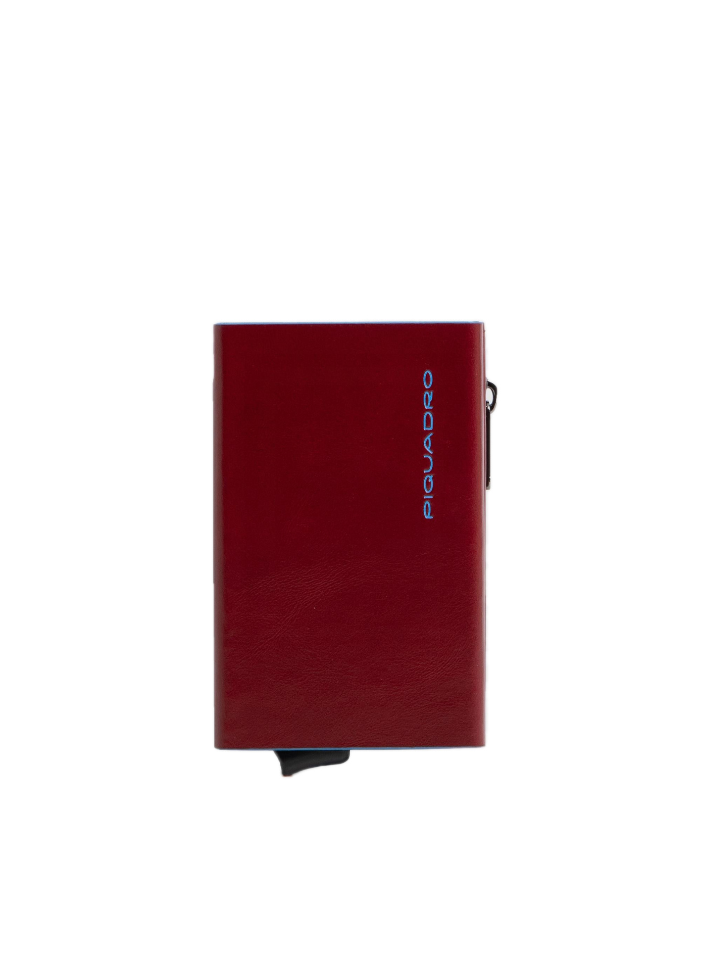 Compact leather wallet with pop-up card holder PIQUADRO Red