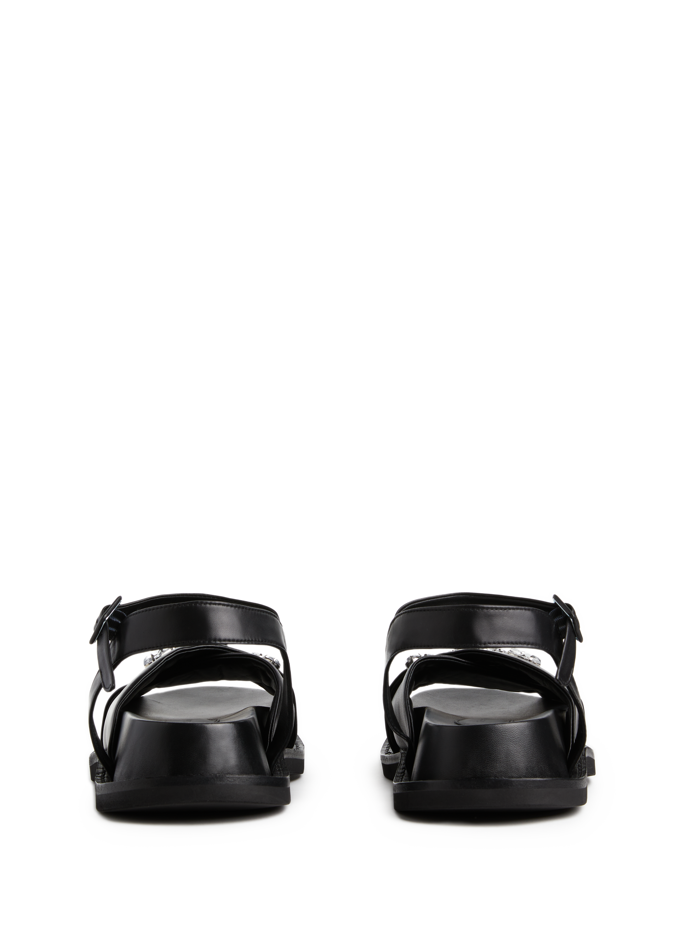 Leather crystal sandals SIMONE ROCHA Multicolour