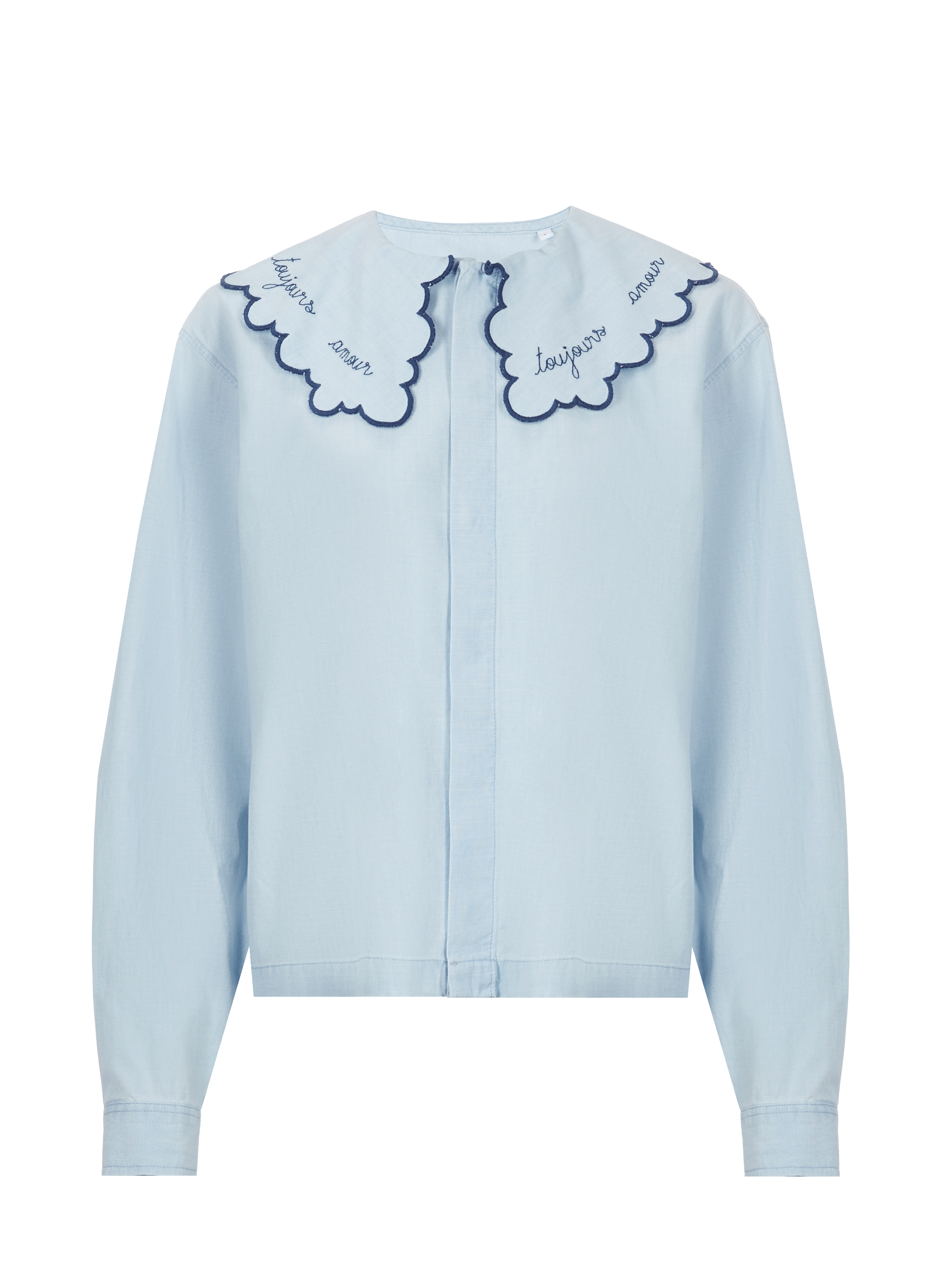 Chemisier col claudine Amour toujours