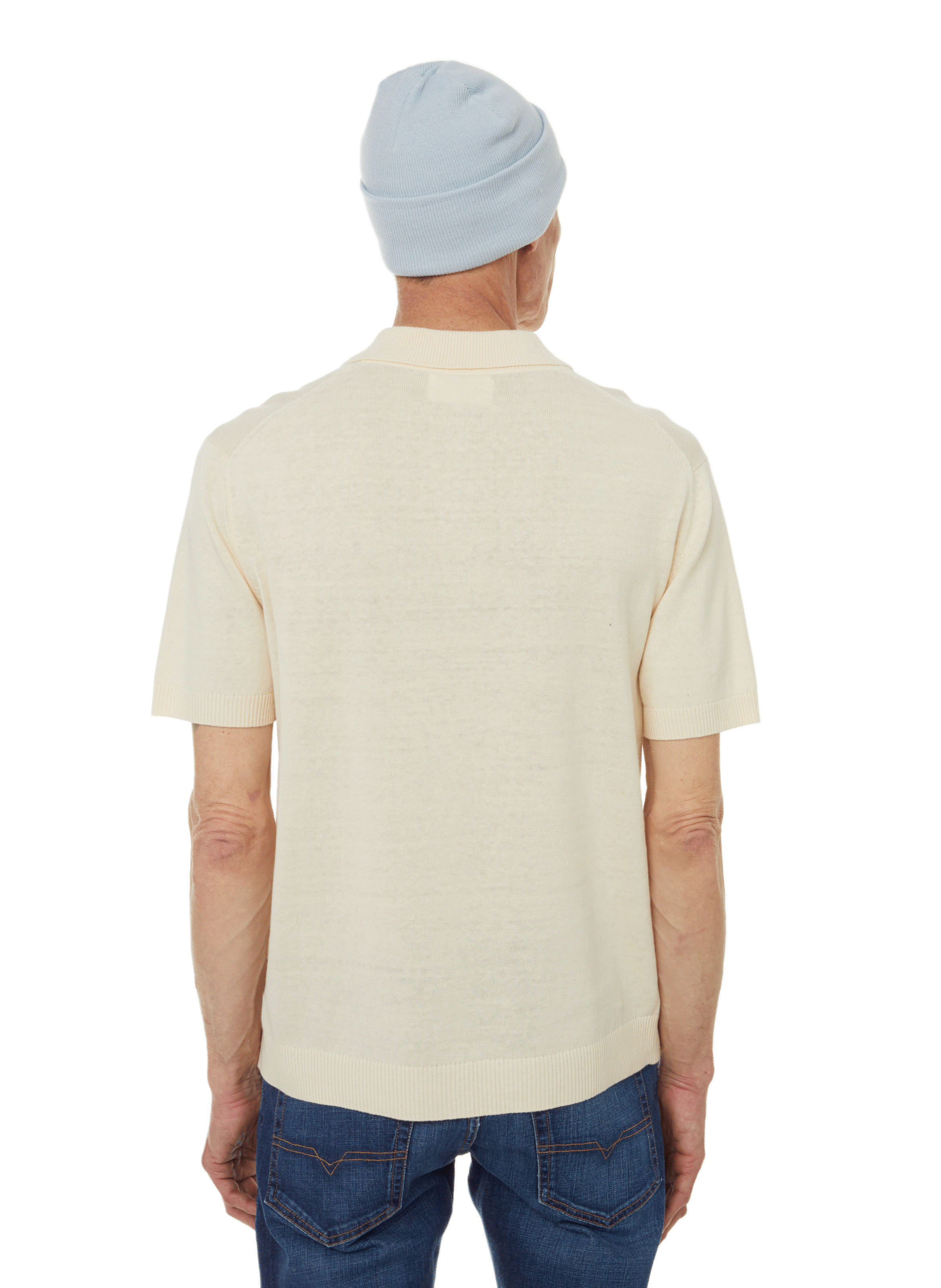 Polo en lin et coton SAISON 1865 Beige