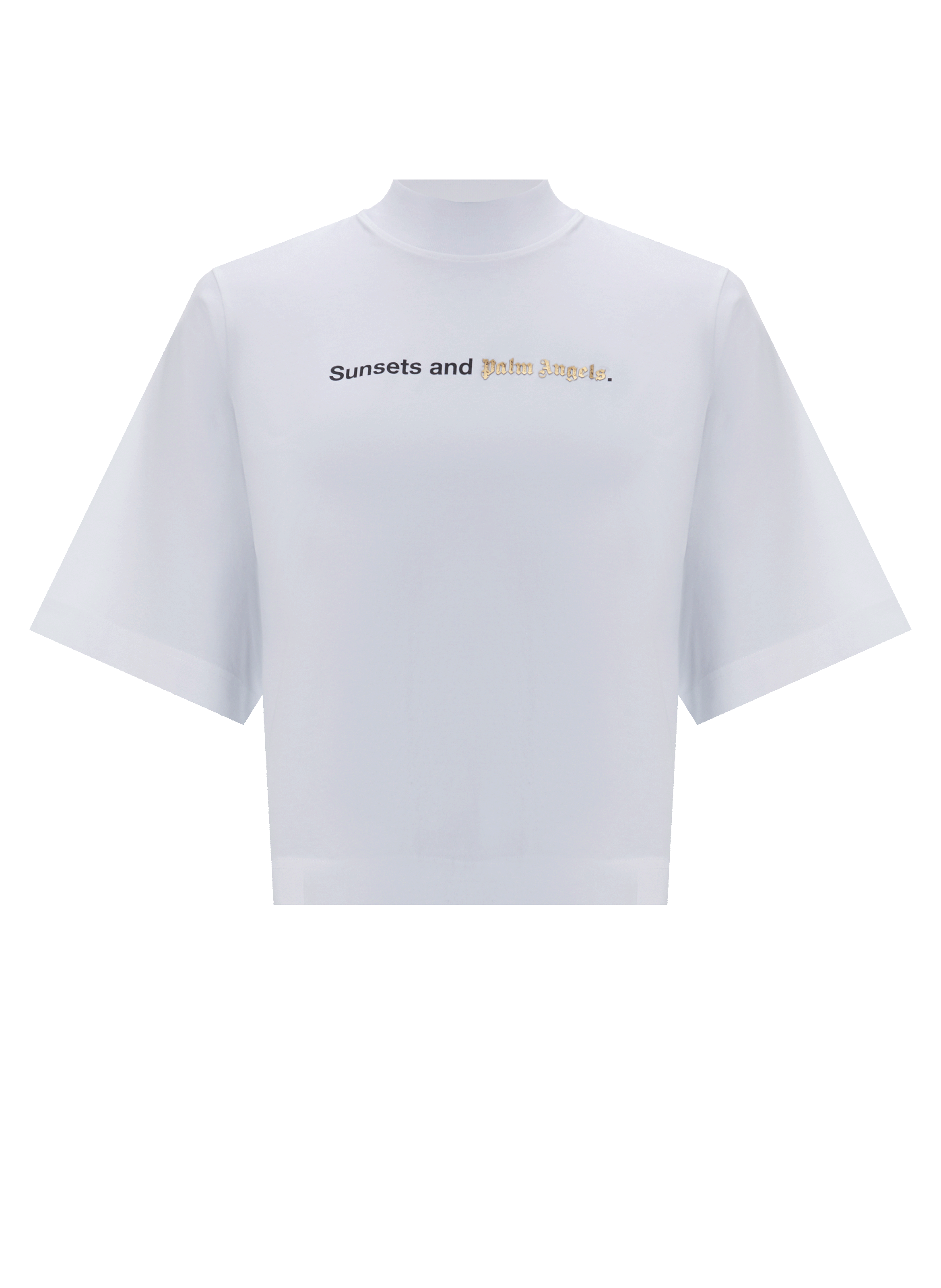 Tee shirt Sunsets PALM ANGELS Blanc