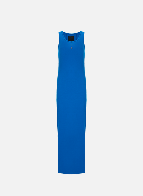 Long cotton dress BlueGIVENCHY 