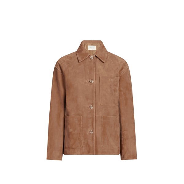 Saison 1865 Veste Vara En Cuir De Chèvre In Brown