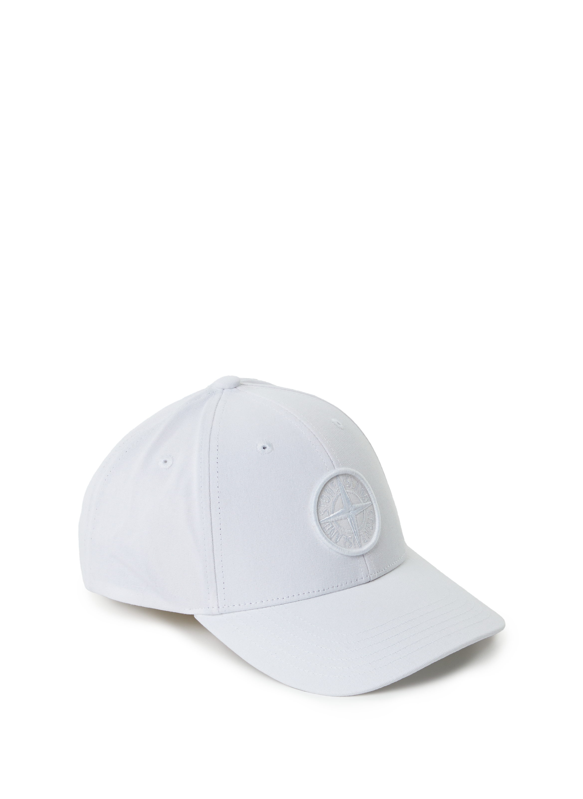 Cotton baseball cap with logo STONE ISLAND White