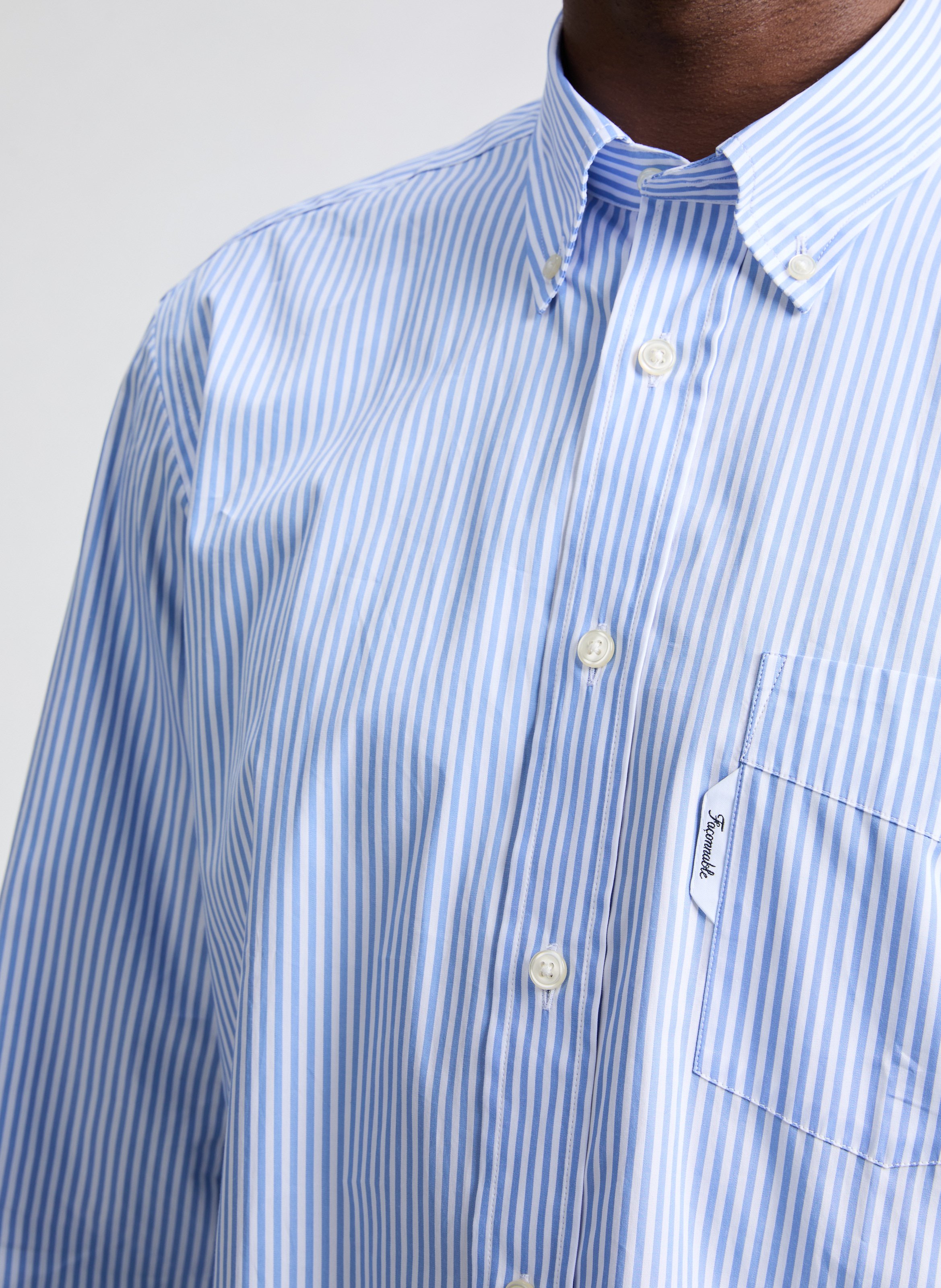 Chemise en coton FACONNABLE Bleu