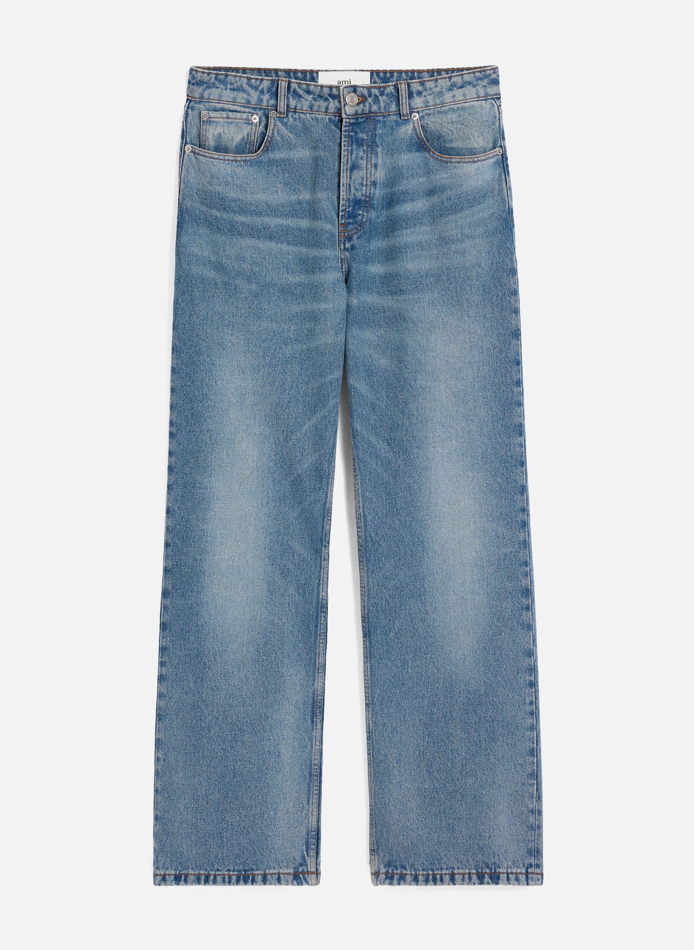 Jean coupe large Bleu