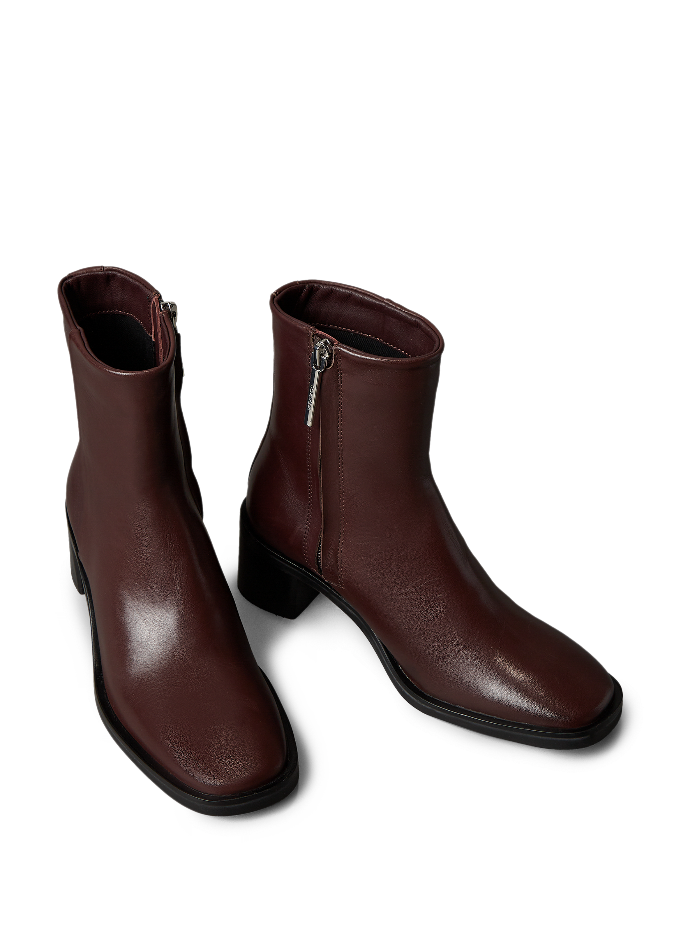 Bottines en cuir CALVIN KLEIN Rouge