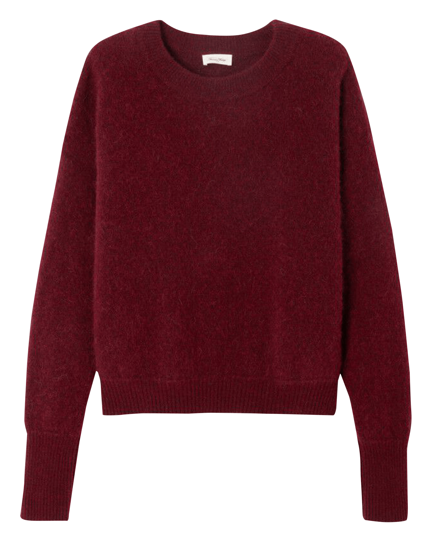 Pull ample col rond en laine mélangée vitow AMERICAN VINTAGE Rouge