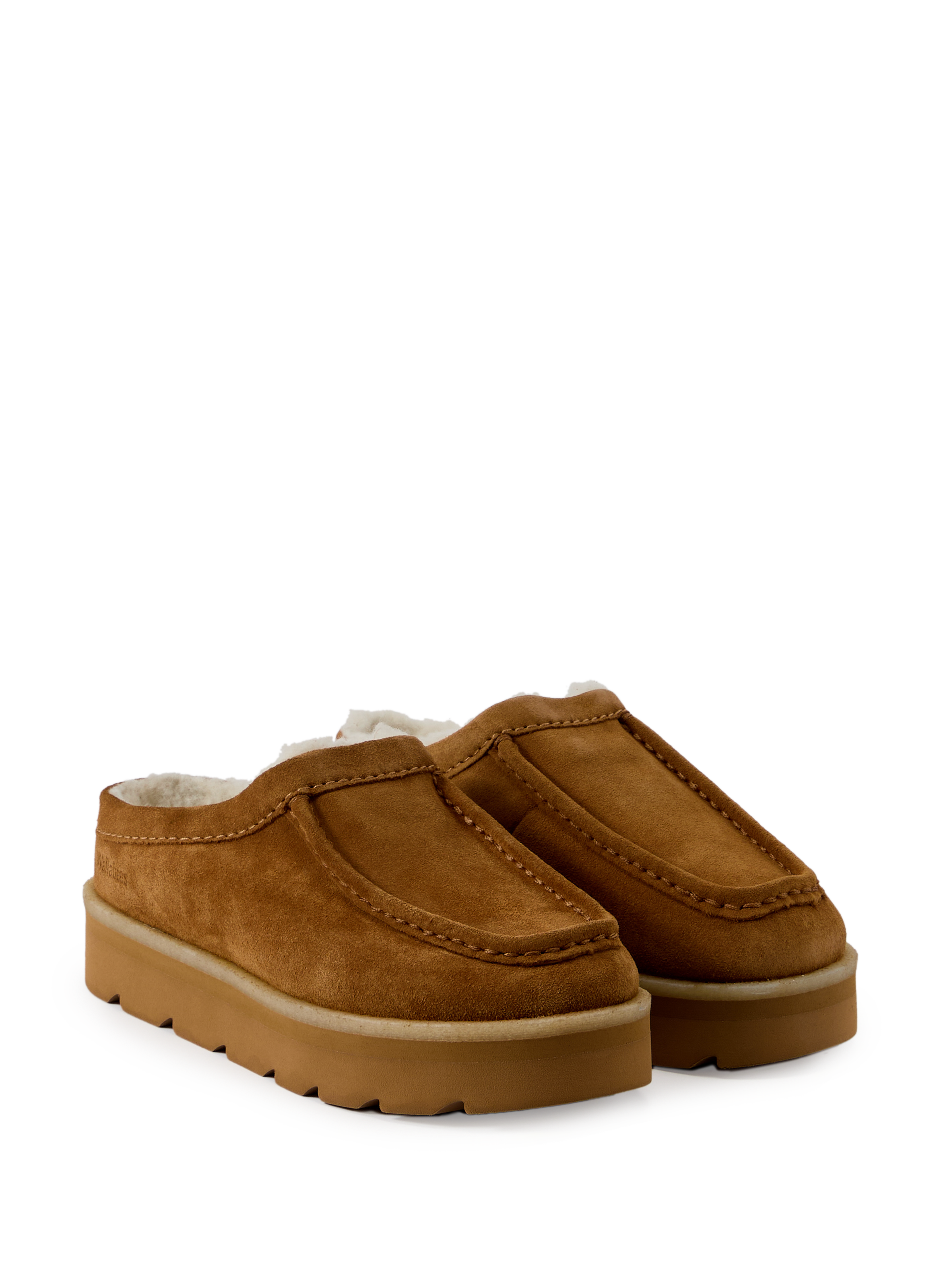 Mules Meare en peau de vache CLARKS Marron