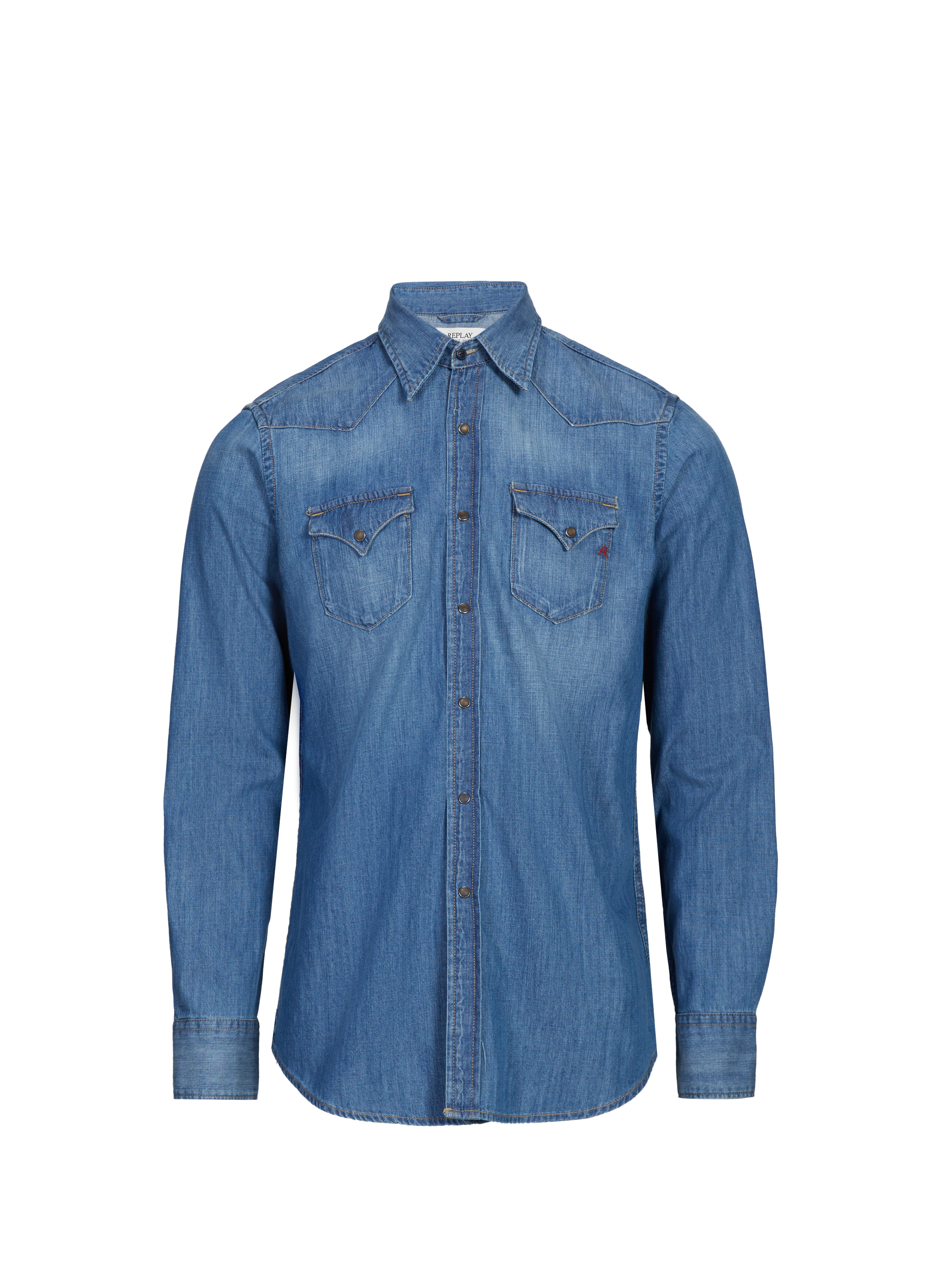 Chemise en jean REPLAY Bleu