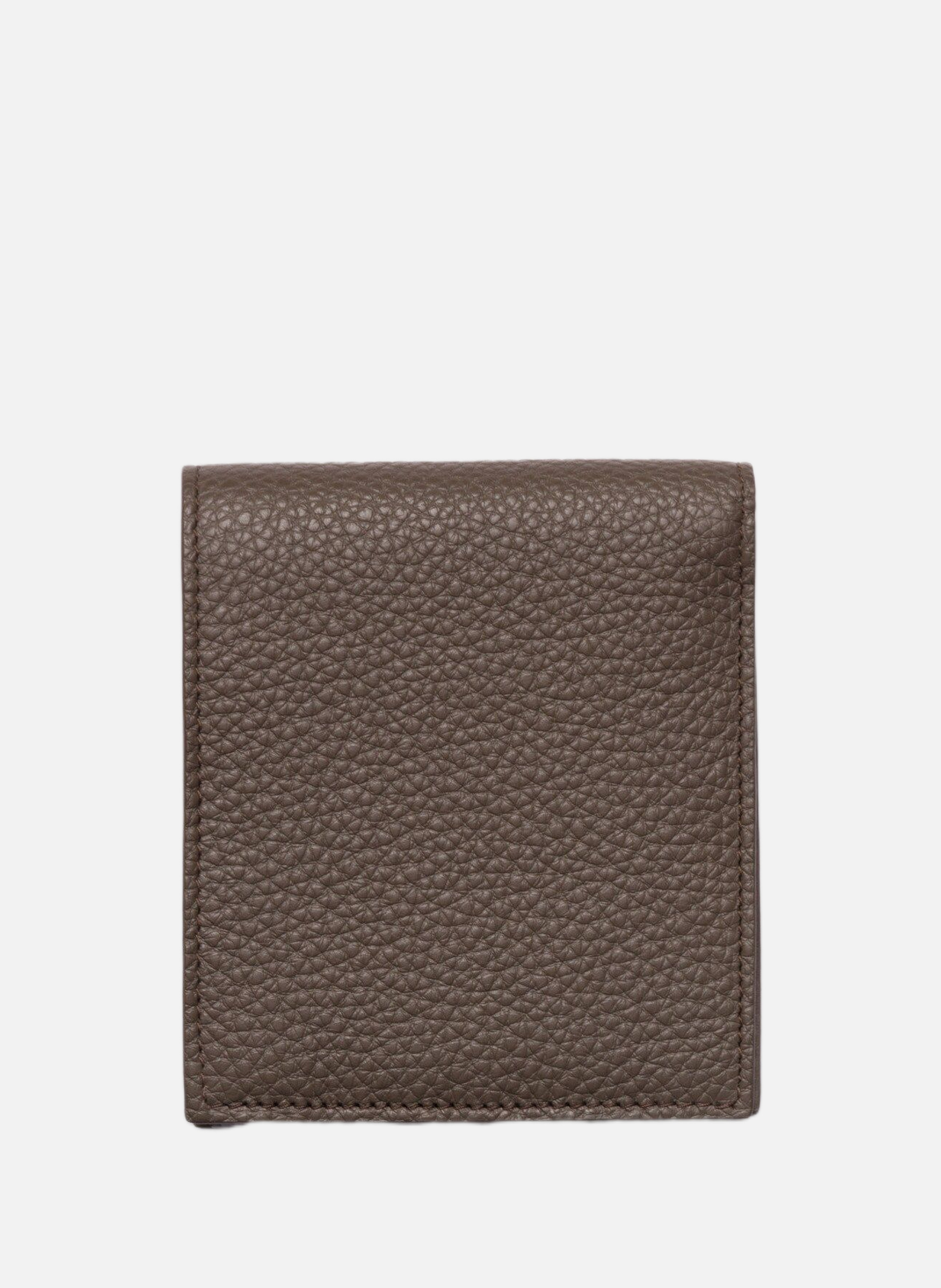 Portefeuille en cuir PRADA Gris