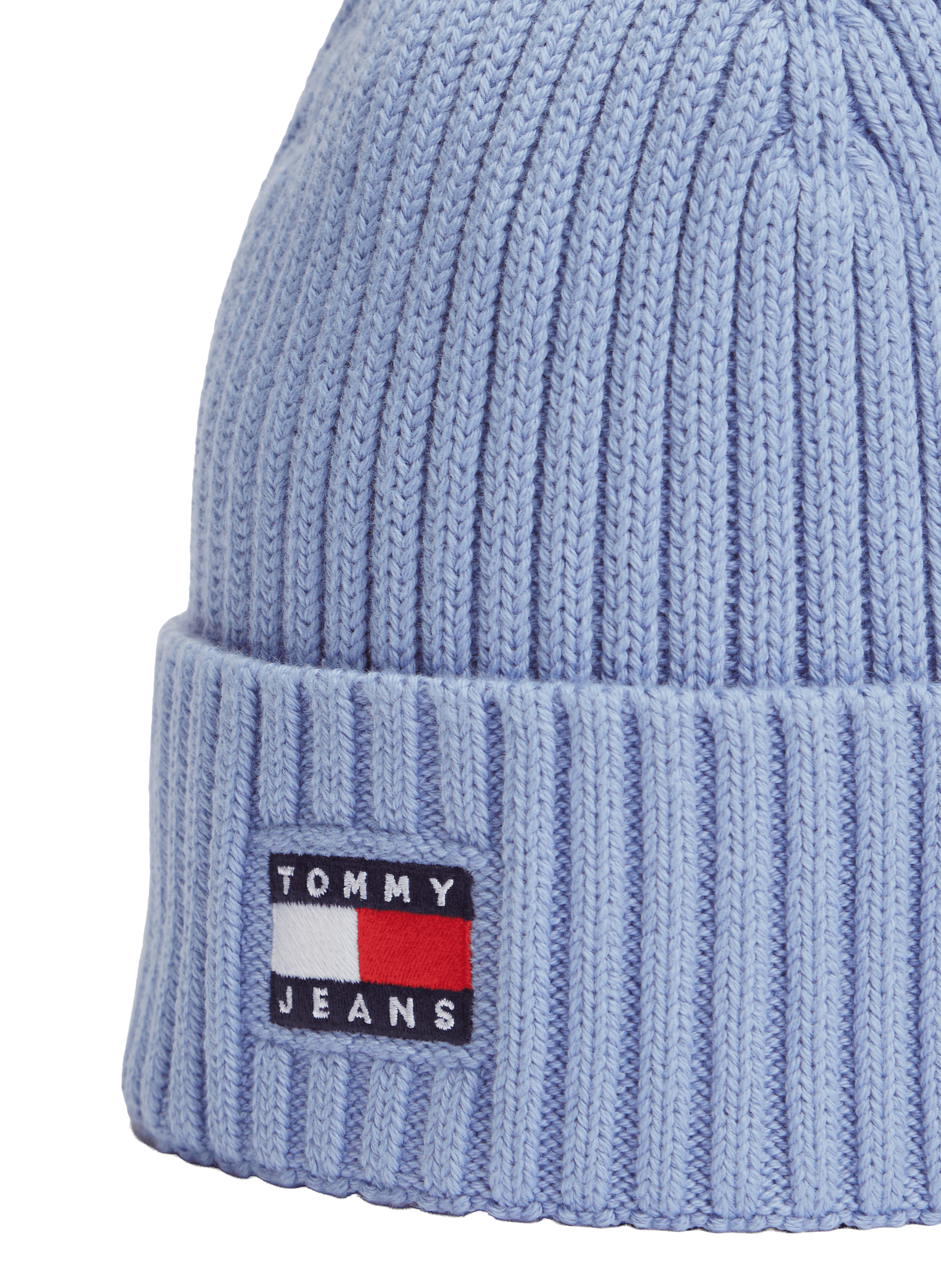 Heritage Ribbed Logo Beanie TOMMY HILFIGER Blue