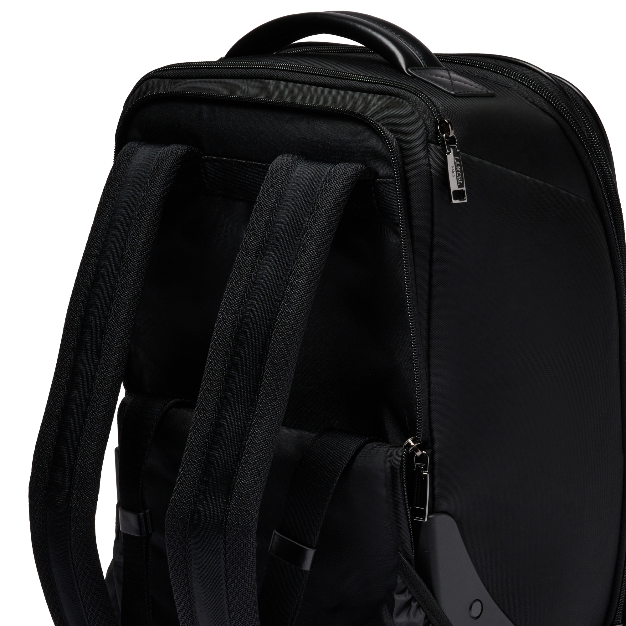 Sac à dos roulant mistral de lancel en nylon LANCEL Noir