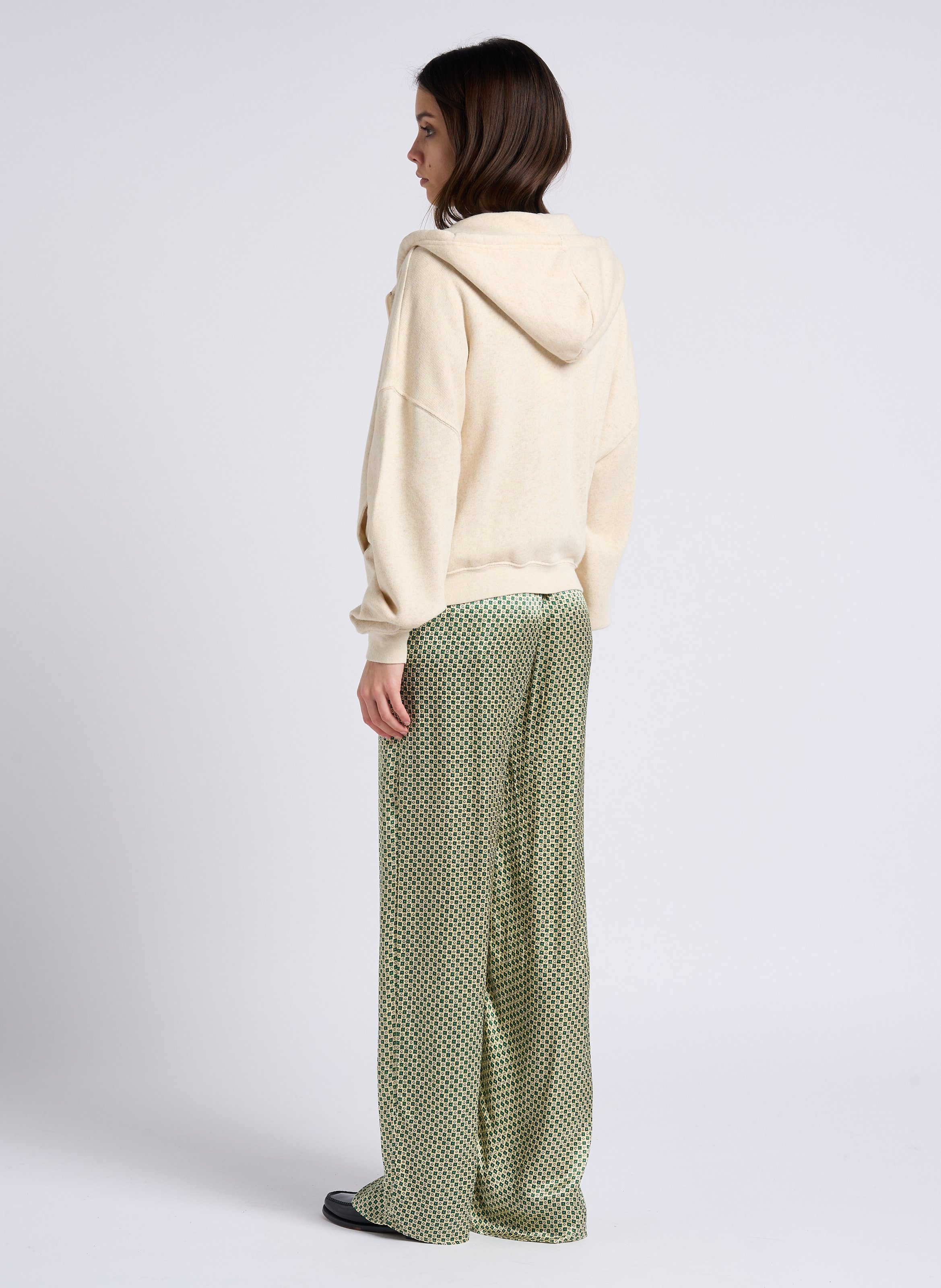 Tee-shirt à col bateau en coton sonoma AMERICAN VINTAGE Beige